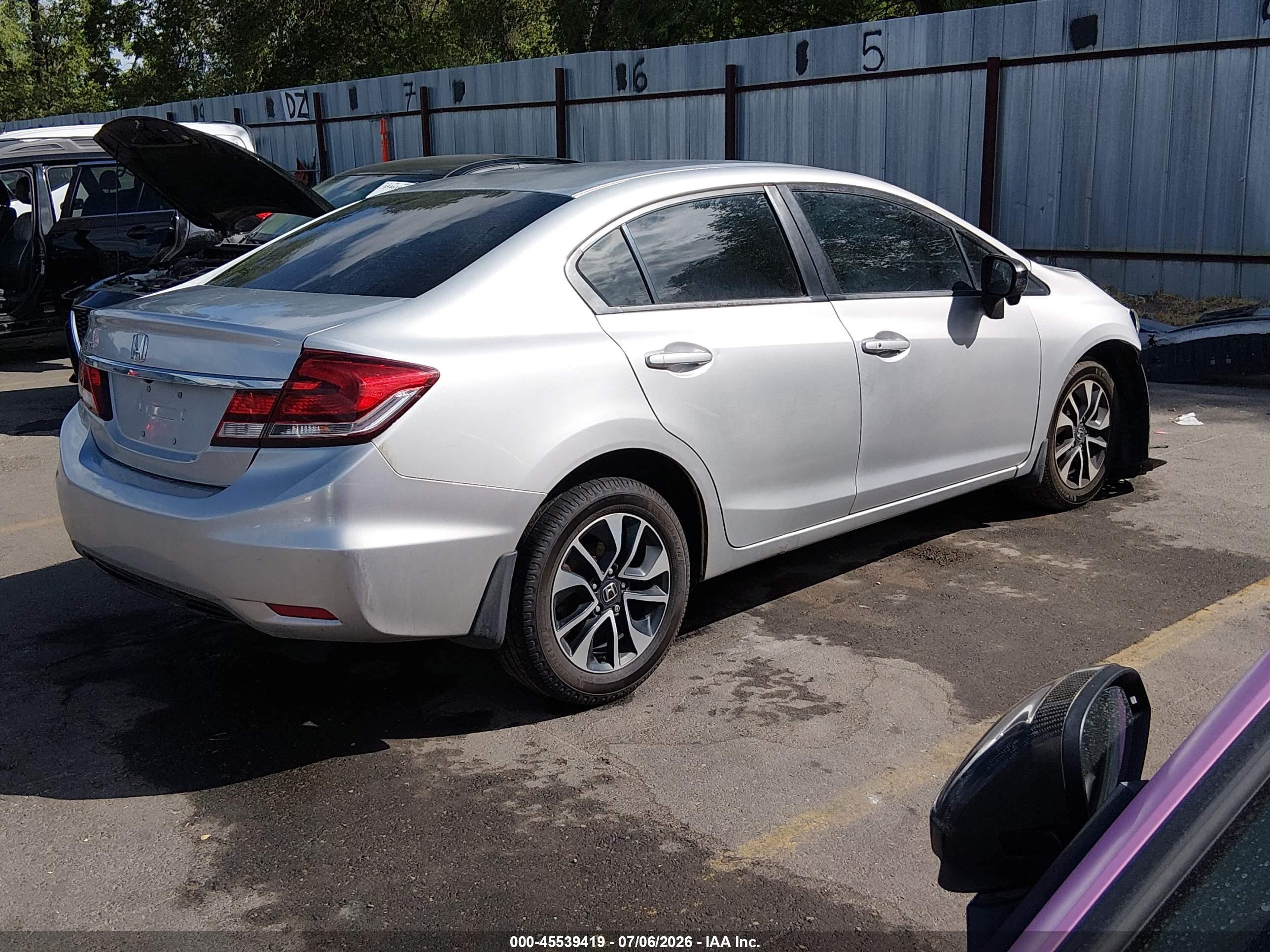 2015 Honda Civic Ex Silver vin: 19XFB2F8XFE279762