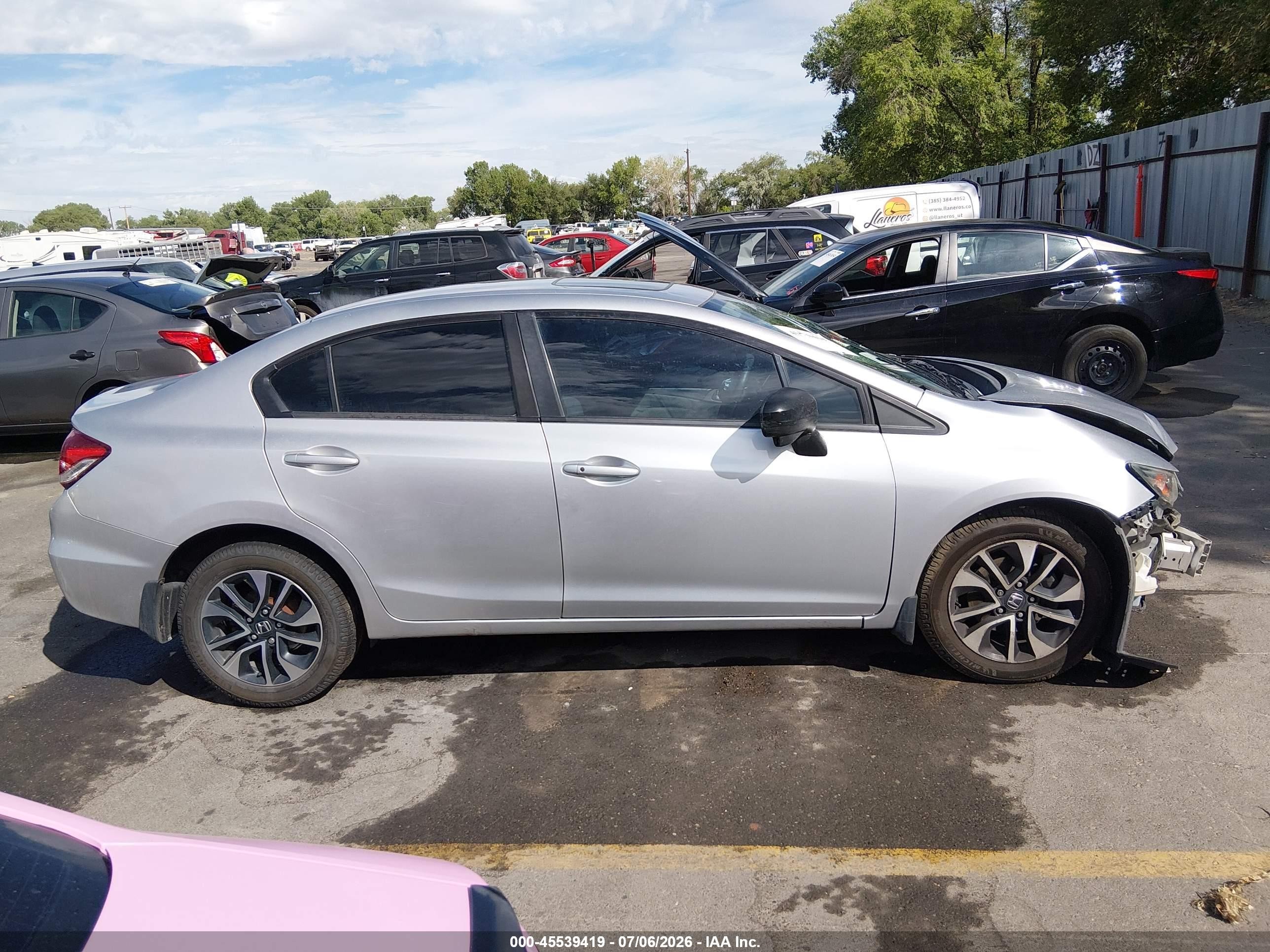 2015 Honda Civic Ex Silver vin: 19XFB2F8XFE279762
