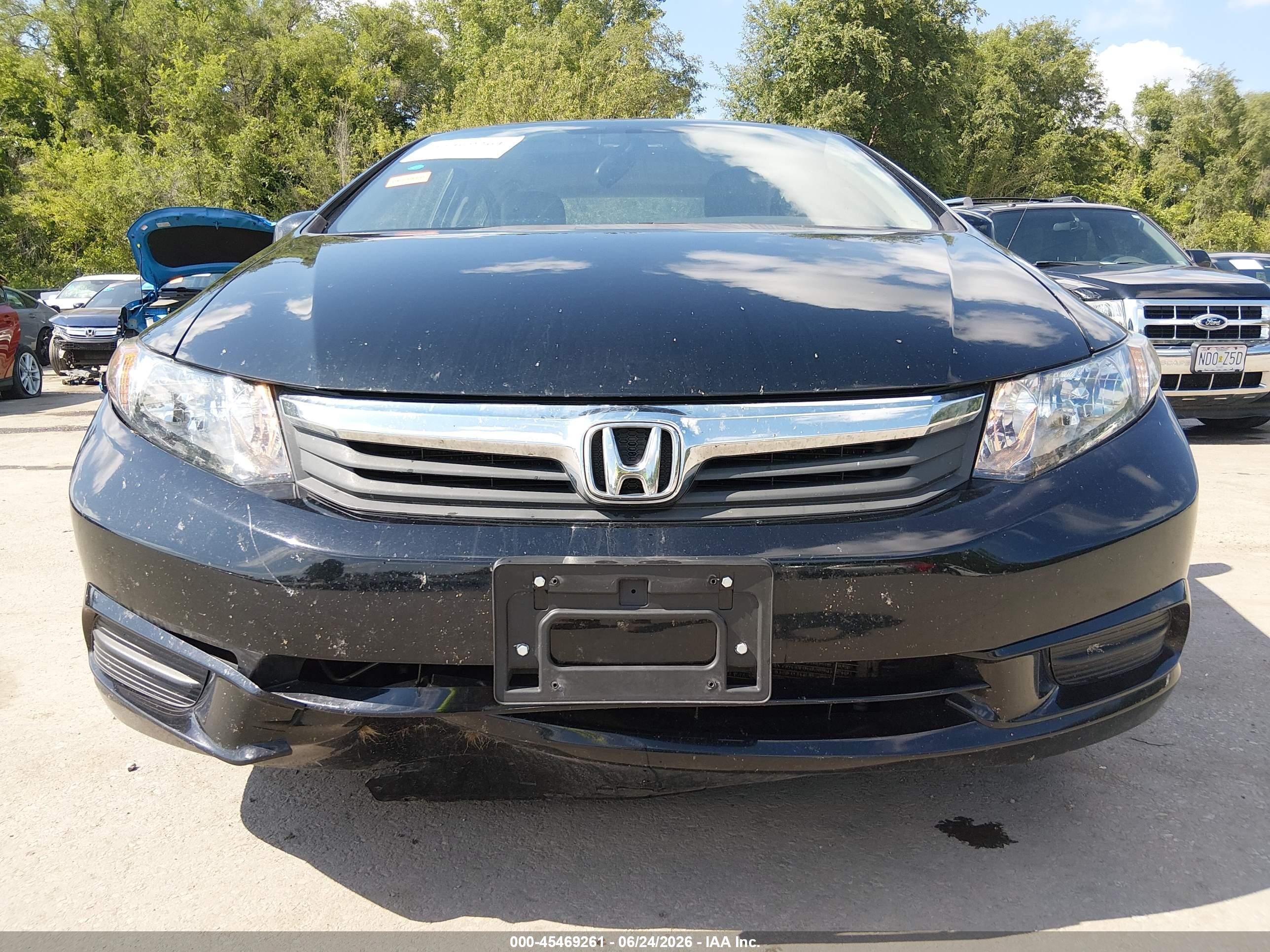 2012 Honda Civic Ex-l Black vin: 19XFB2F90CE000677