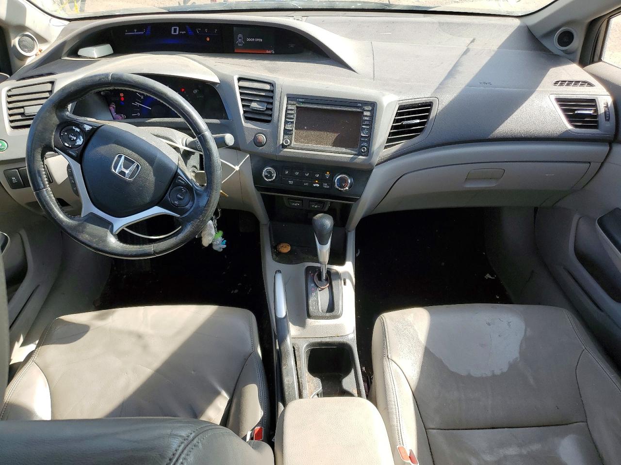 2012 Honda Civic Exl Gray vin: 19XFB2F90CE032111