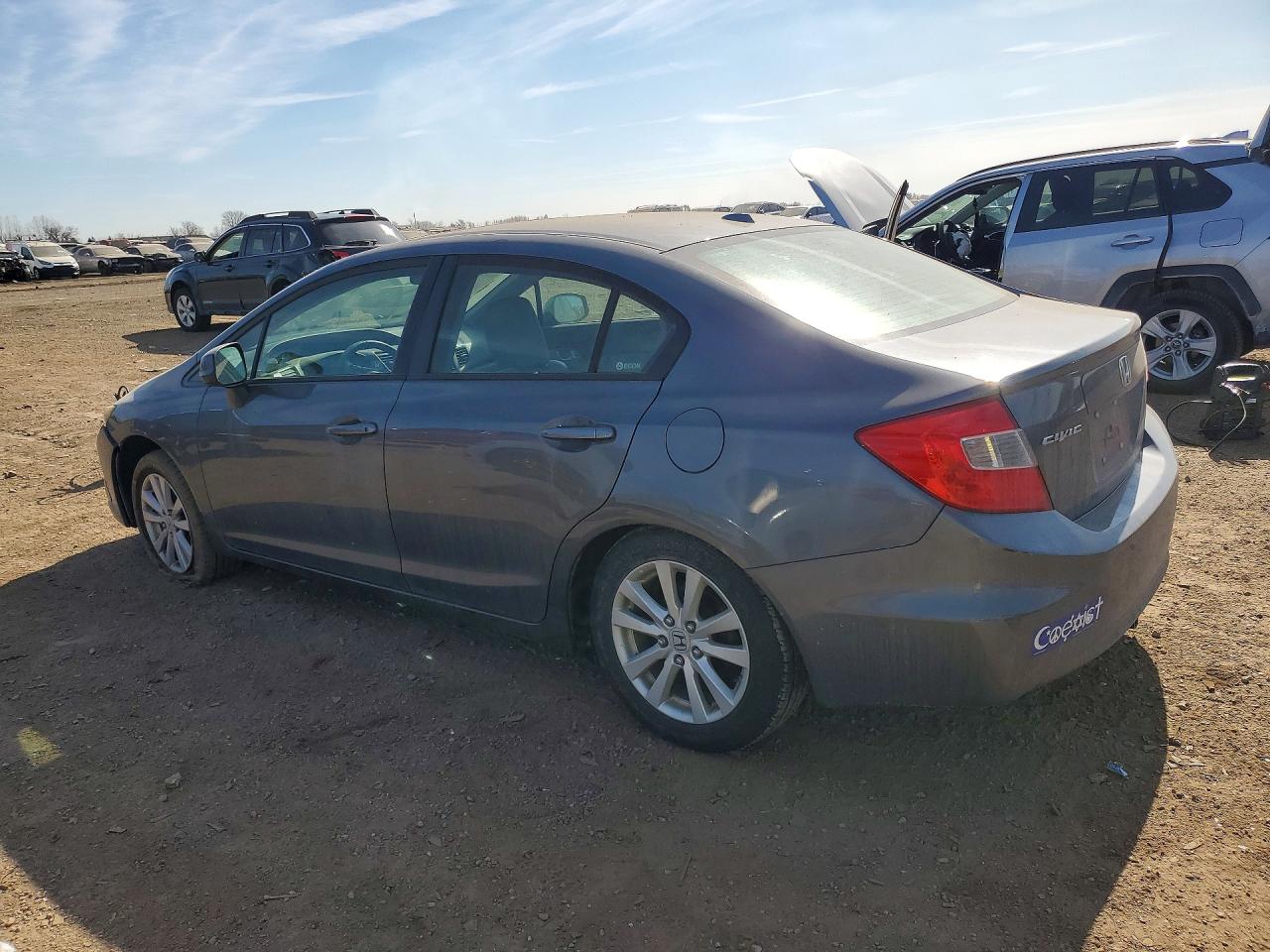 2012 Honda Civic Exl Gray vin: 19XFB2F90CE032111