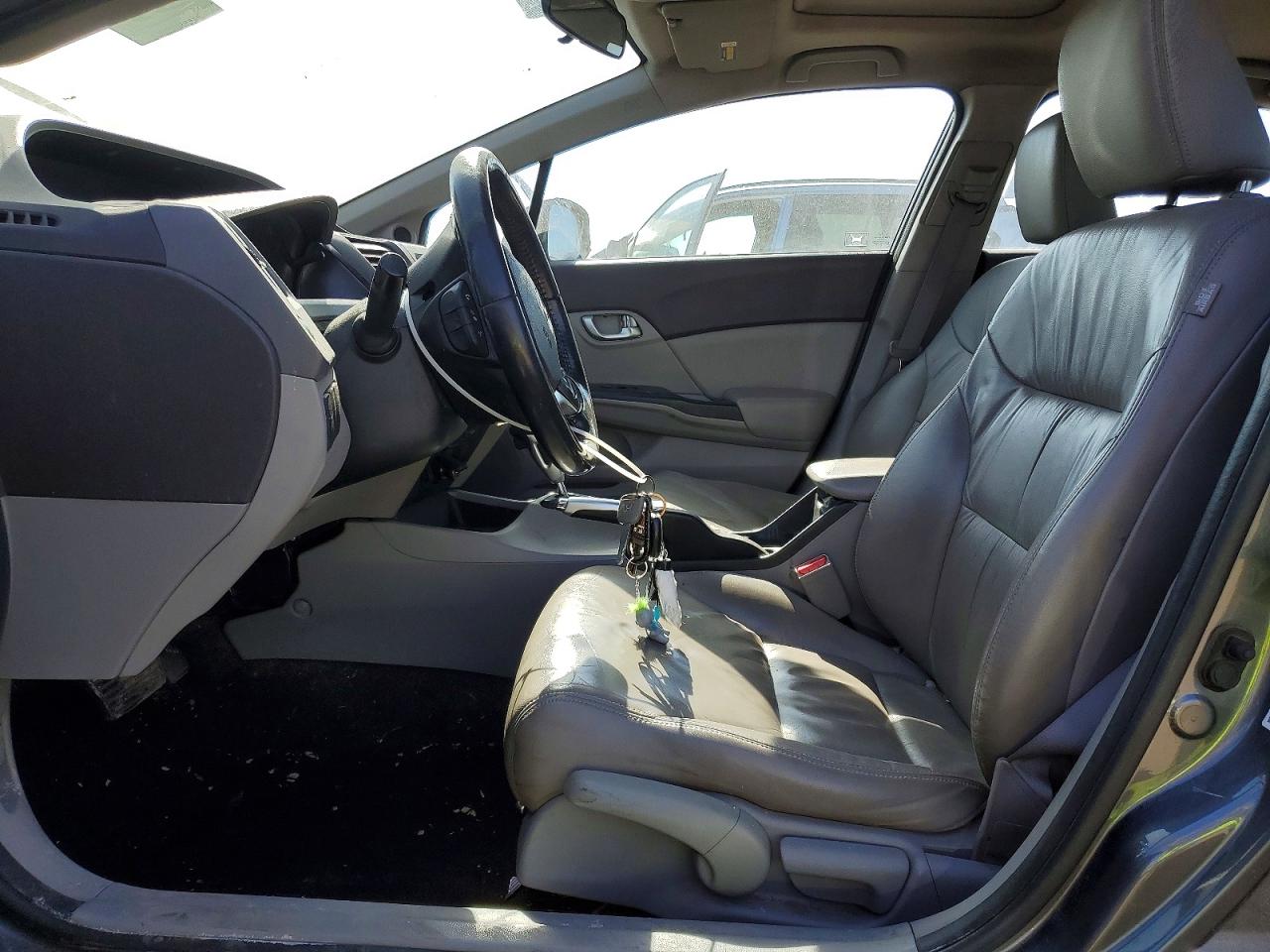 2012 Honda Civic Exl Gray vin: 19XFB2F90CE032111