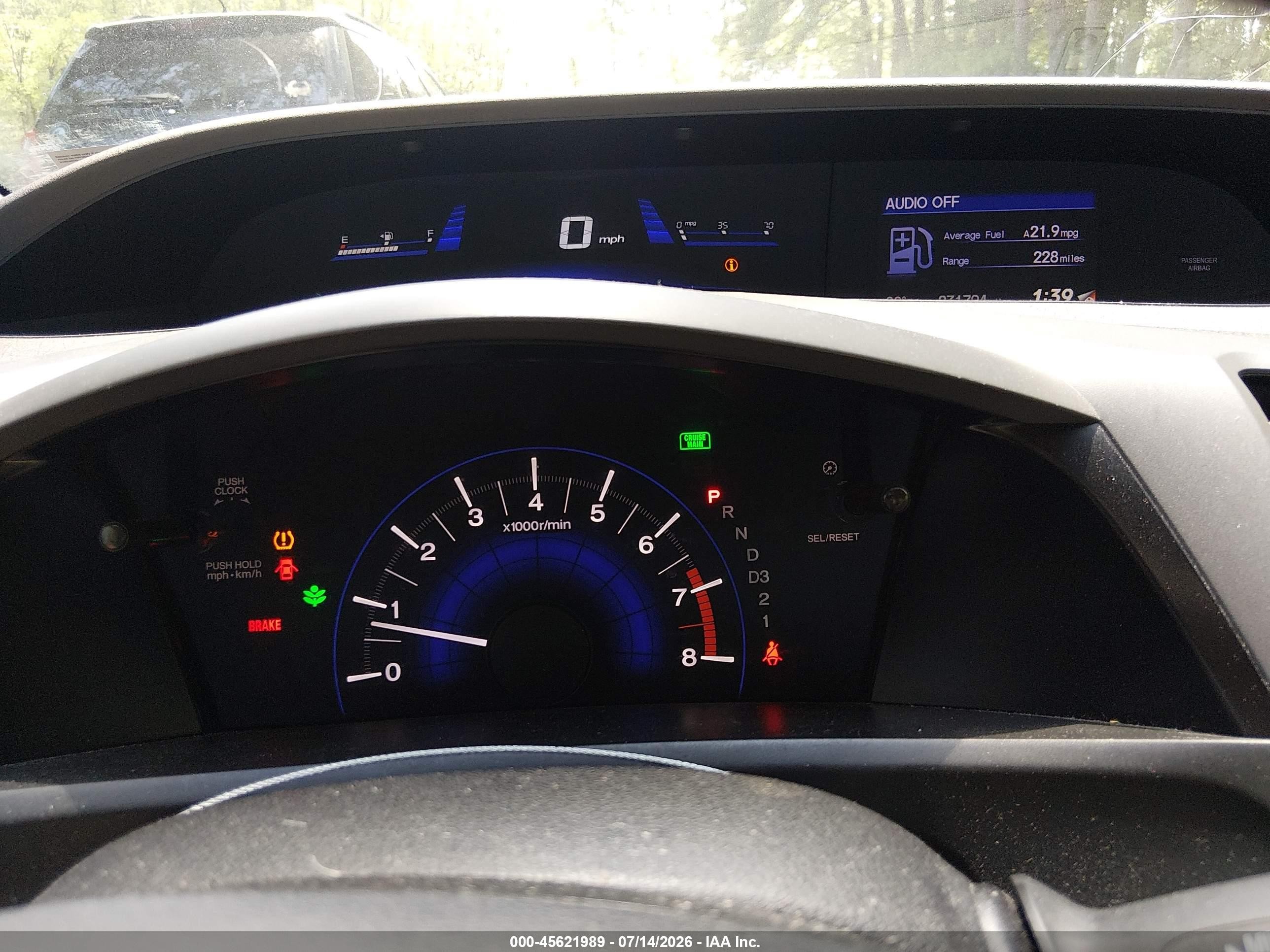 2012 Honda Civic Ex-l Gray vin: 19XFB2F90CE047871