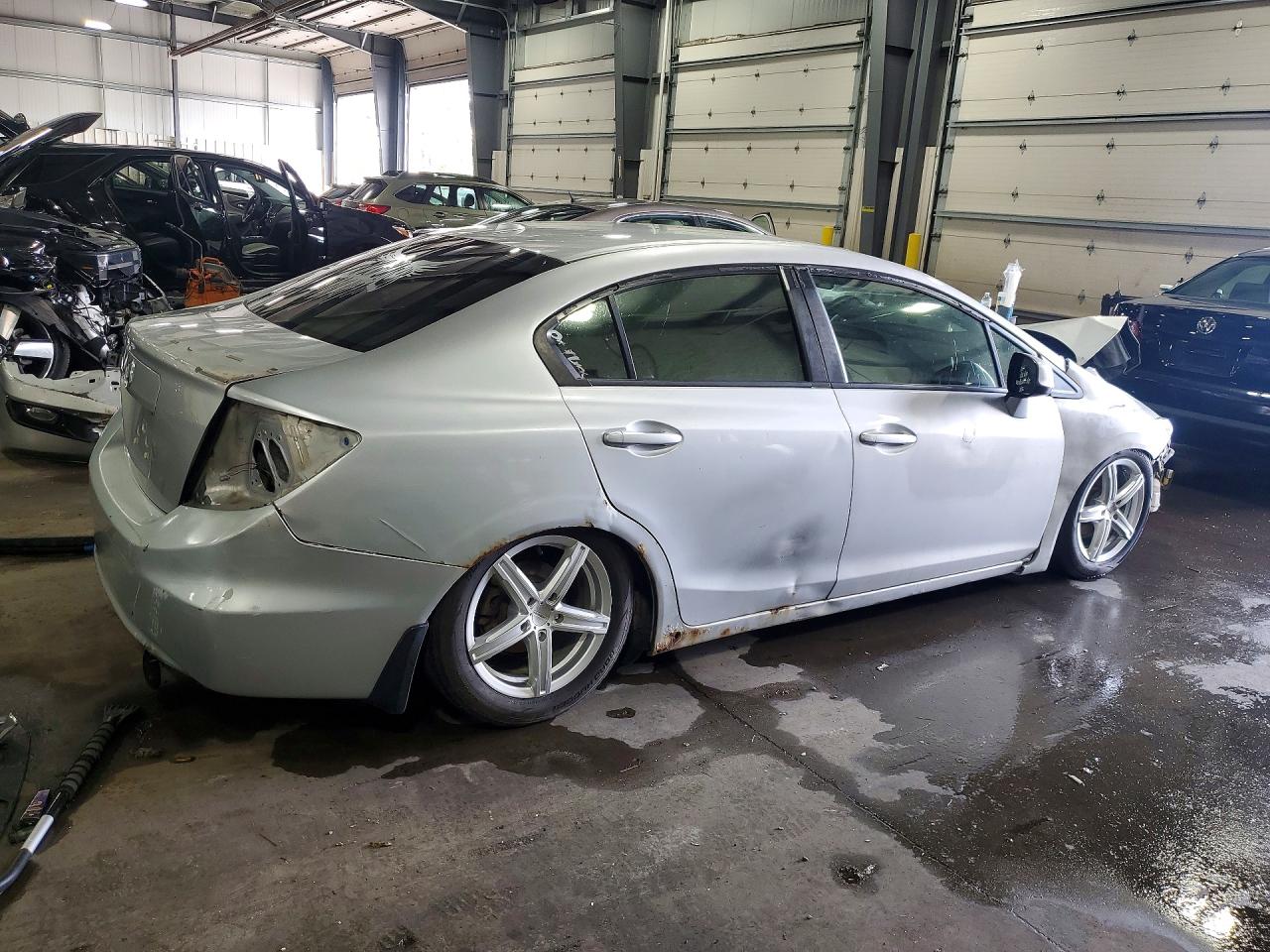 2012 Honda Civic Exl Silver vin: 19XFB2F90CE329881