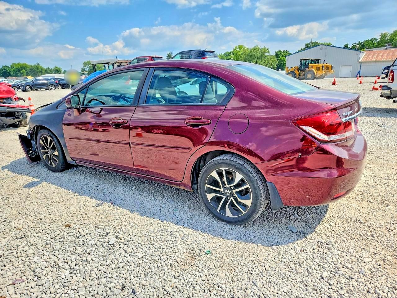 2013 Honda Civic Exl Burgundy vin: 19XFB2F90DE008070