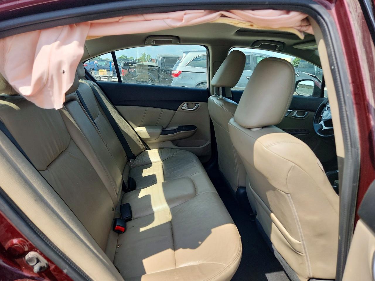 2013 Honda Civic Exl Burgundy vin: 19XFB2F90DE008070