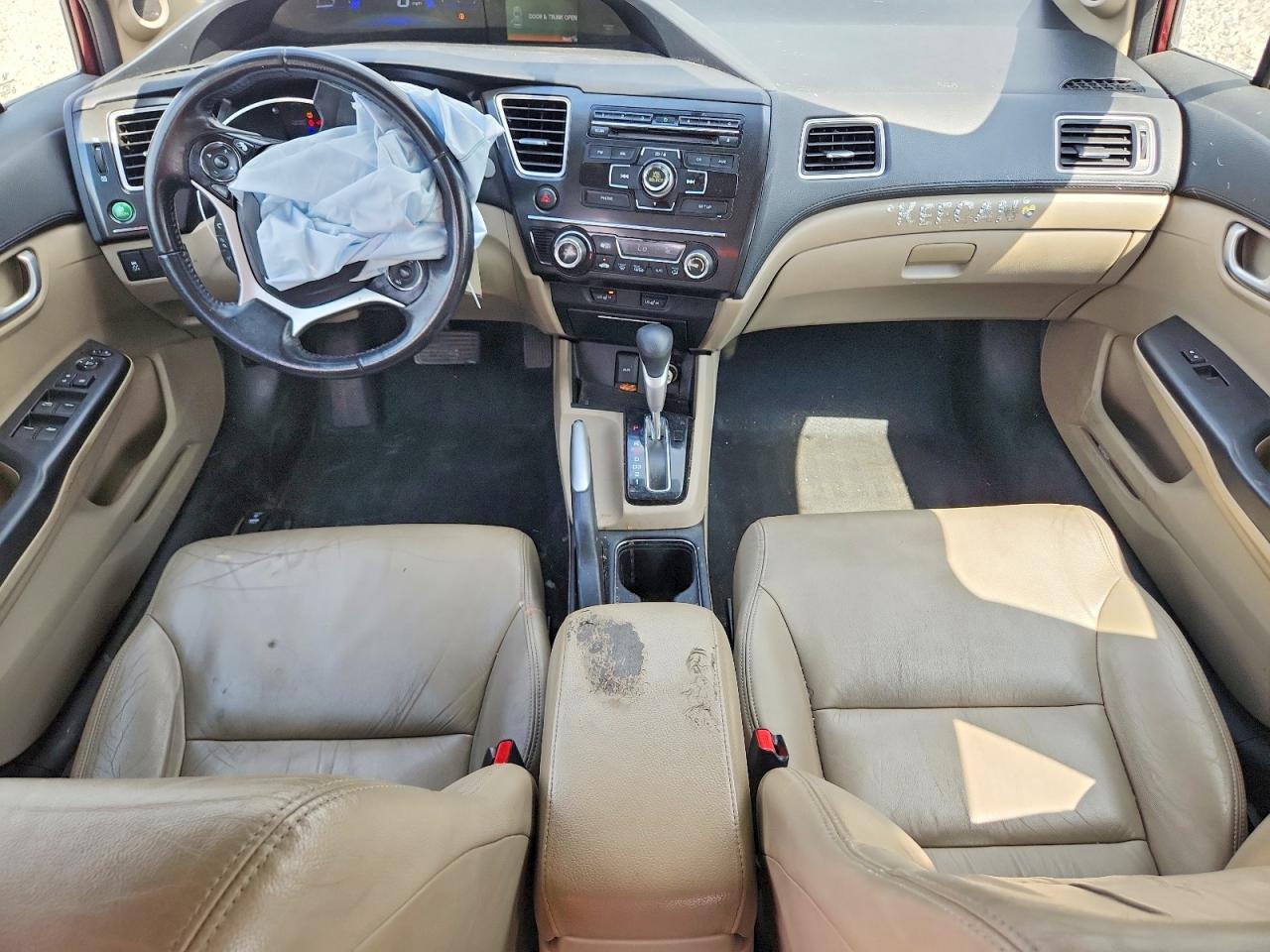 2013 Honda Civic Exl Burgundy vin: 19XFB2F90DE008070