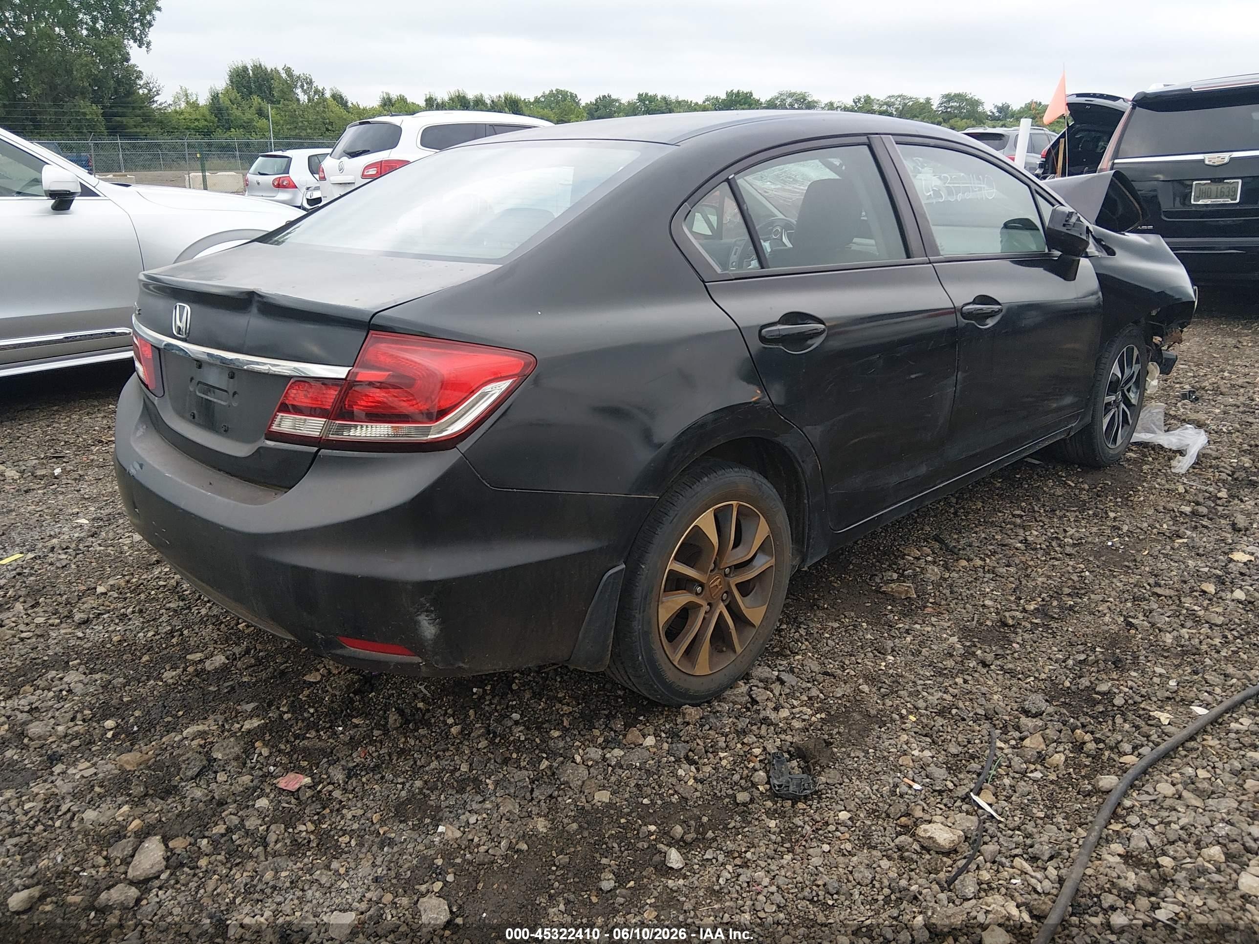 2013 Honda Civic Ex-l Black vin: 19XFB2F90DE022938