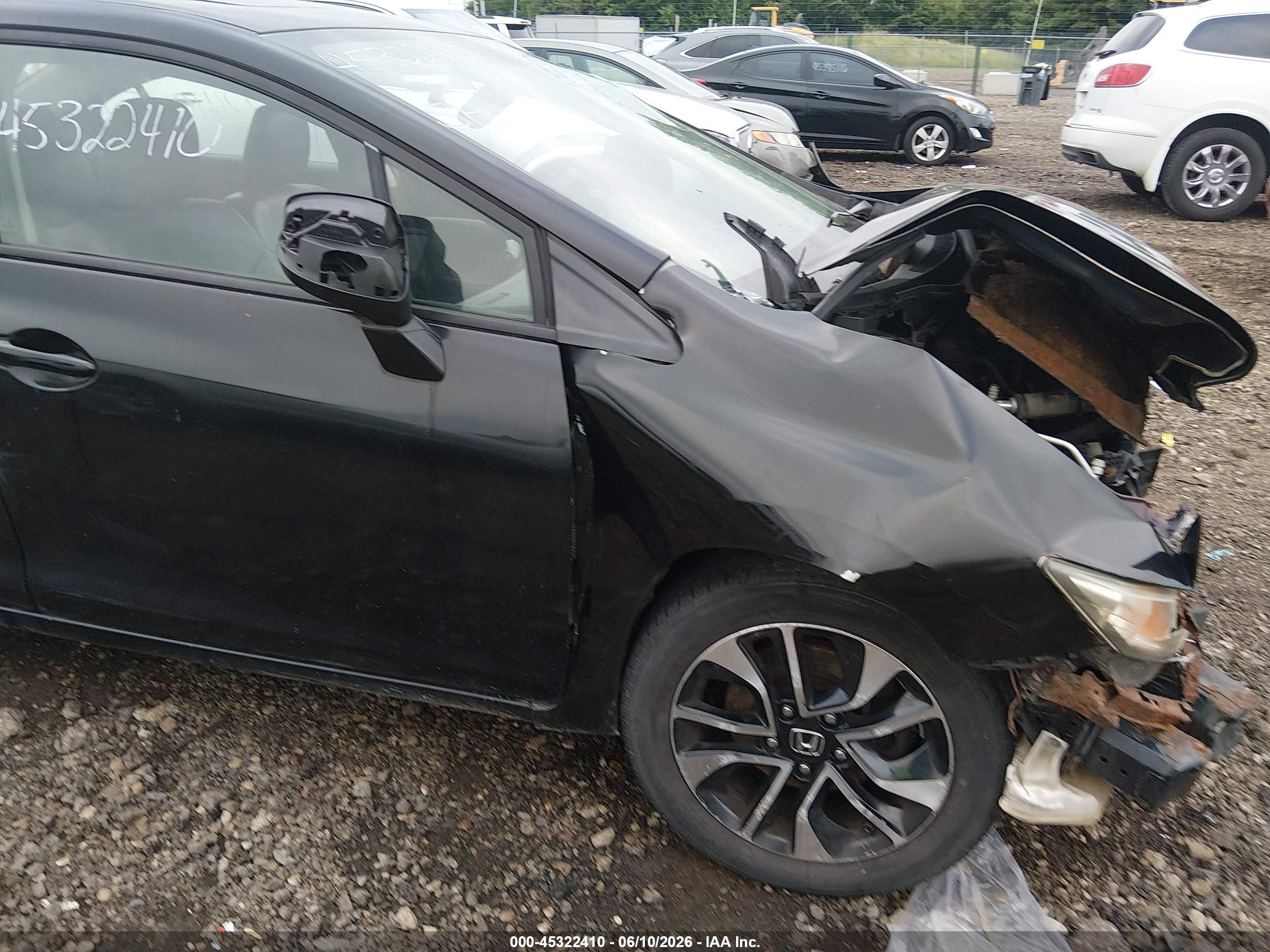 2013 Honda Civic Ex-l Black vin: 19XFB2F90DE022938