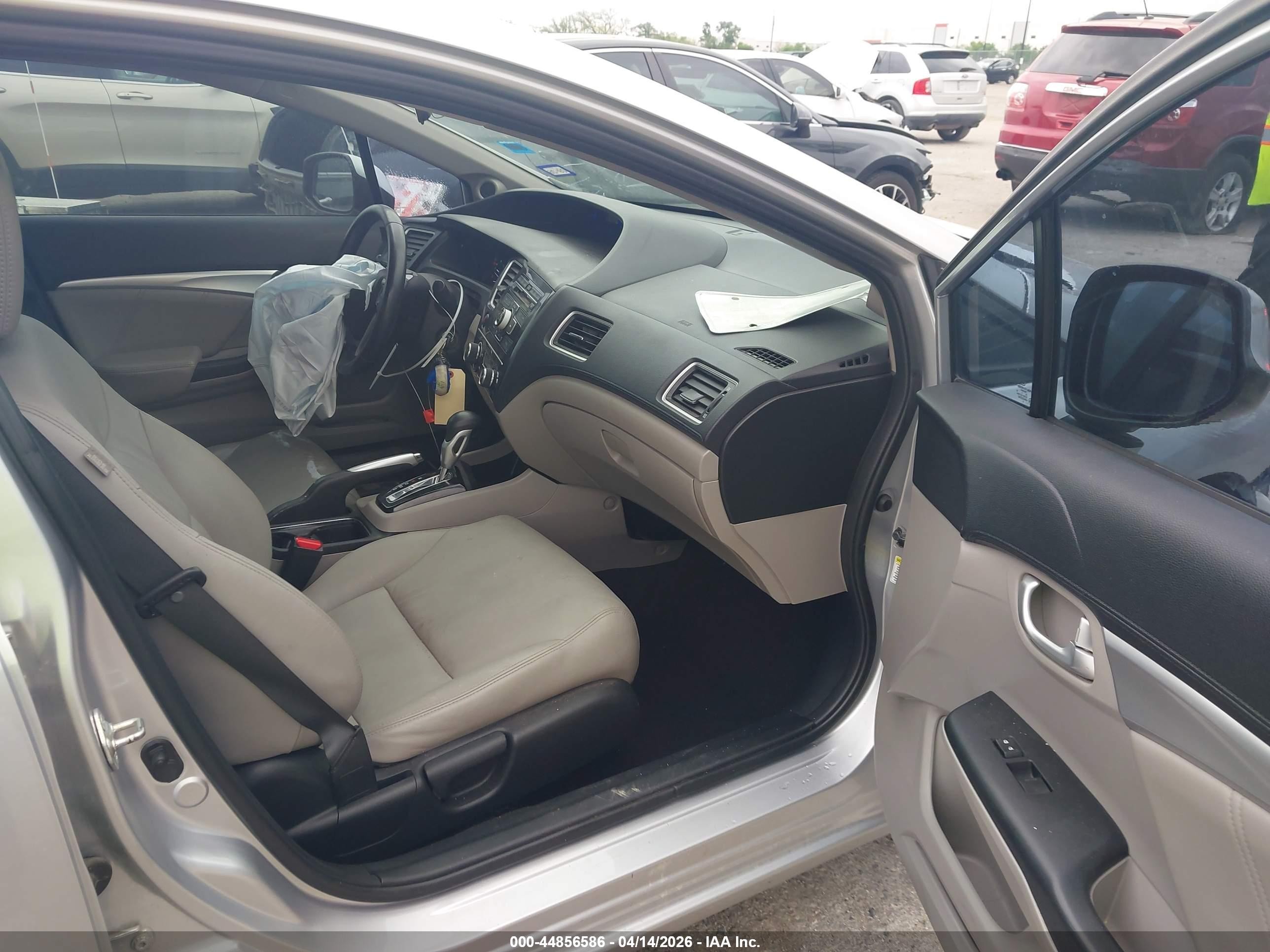 2013 Honda Civic Ex-l Silver vin: 19XFB2F90DE045894