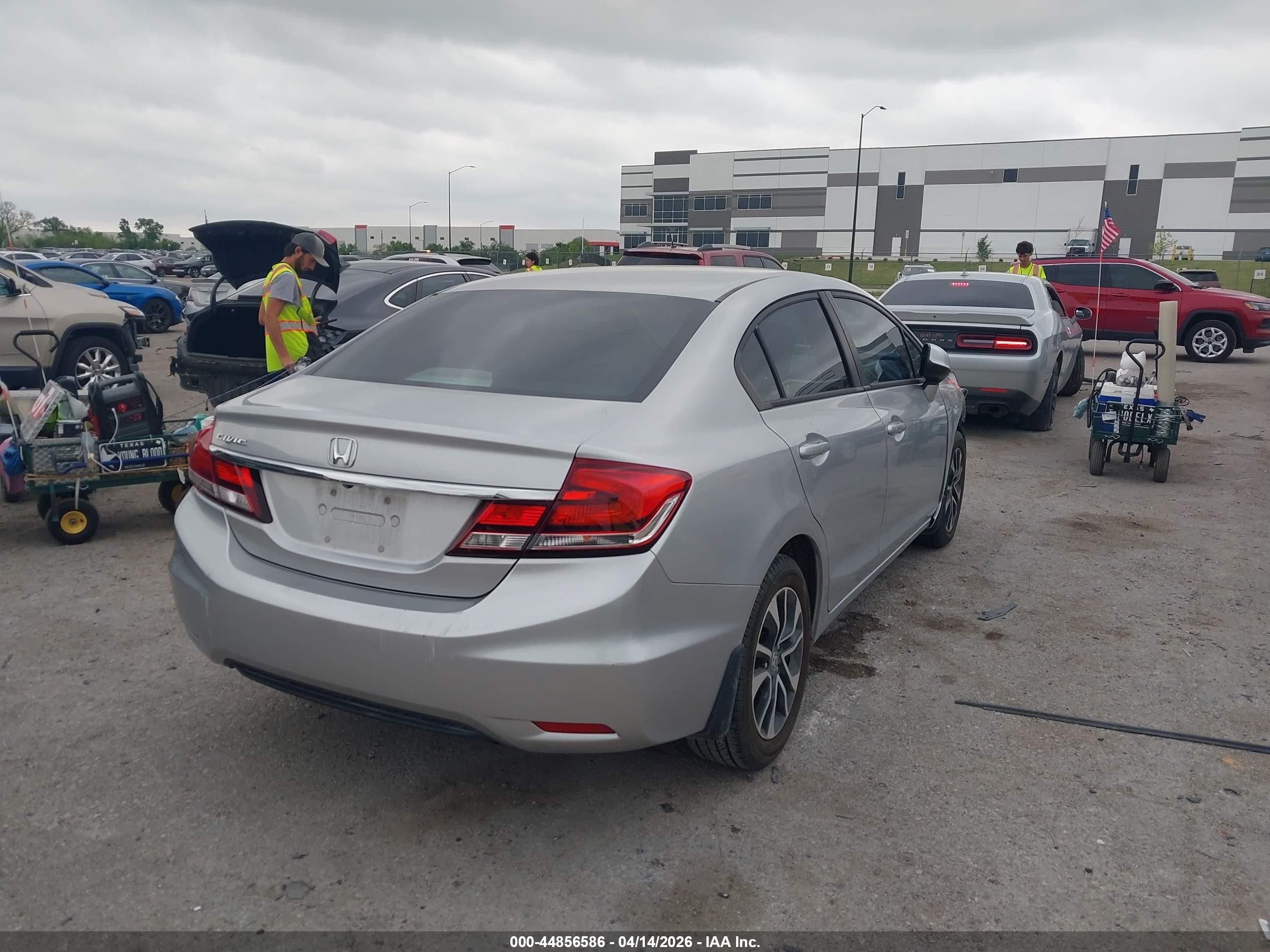 2013 Honda Civic Ex-l Silver vin: 19XFB2F90DE045894