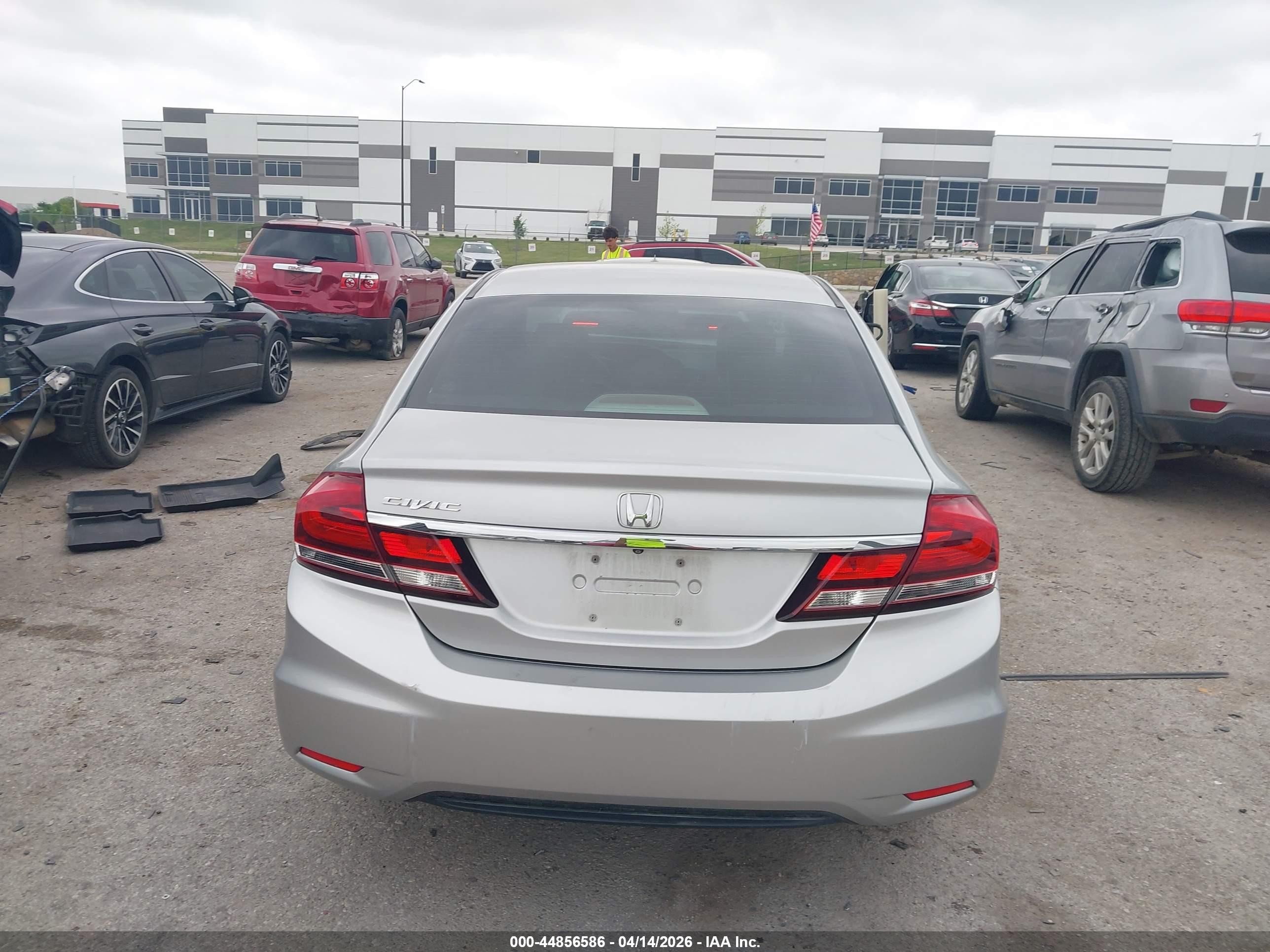 2013 Honda Civic Ex-l Silver vin: 19XFB2F90DE045894