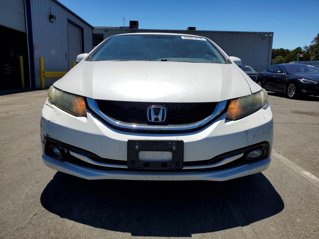 2013 Honda Civic Exl White vin: 19XFB2F90DE272468