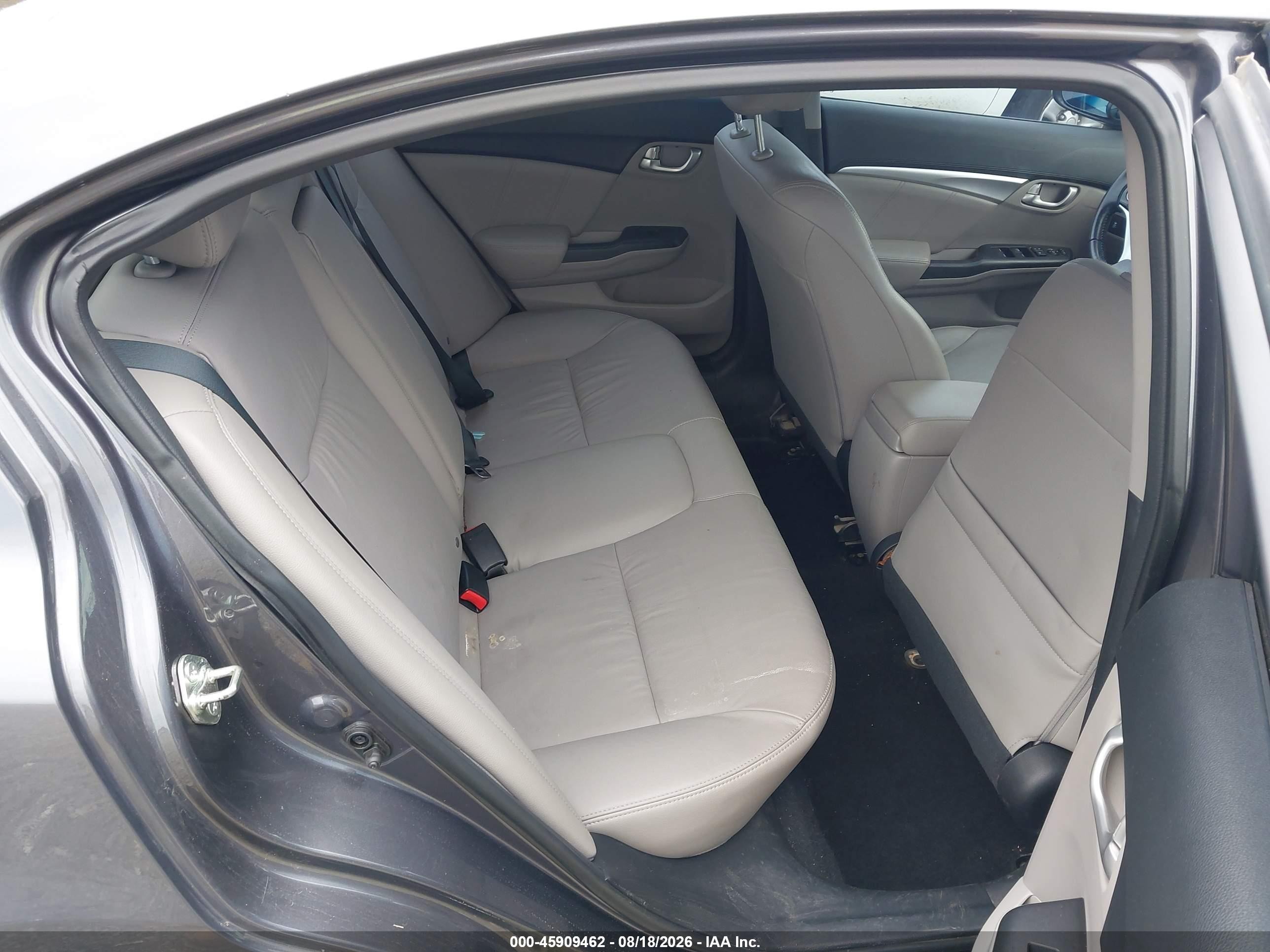 2014 Honda Civic Ex-l Gray vin: 19XFB2F90EE023475