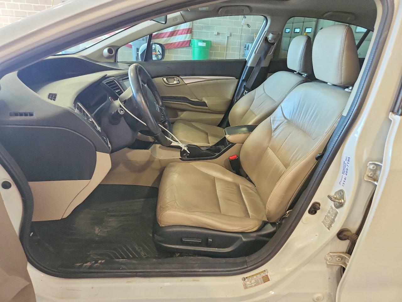 2014 Honda Civic Exl White vin: 19XFB2F90EE044939