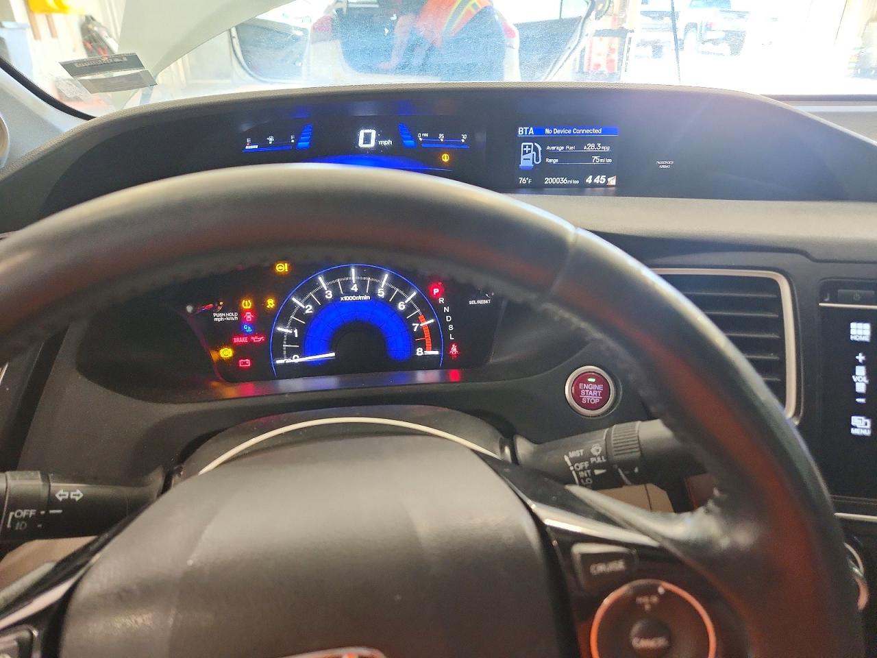 2014 Honda Civic Exl White vin: 19XFB2F90EE044939
