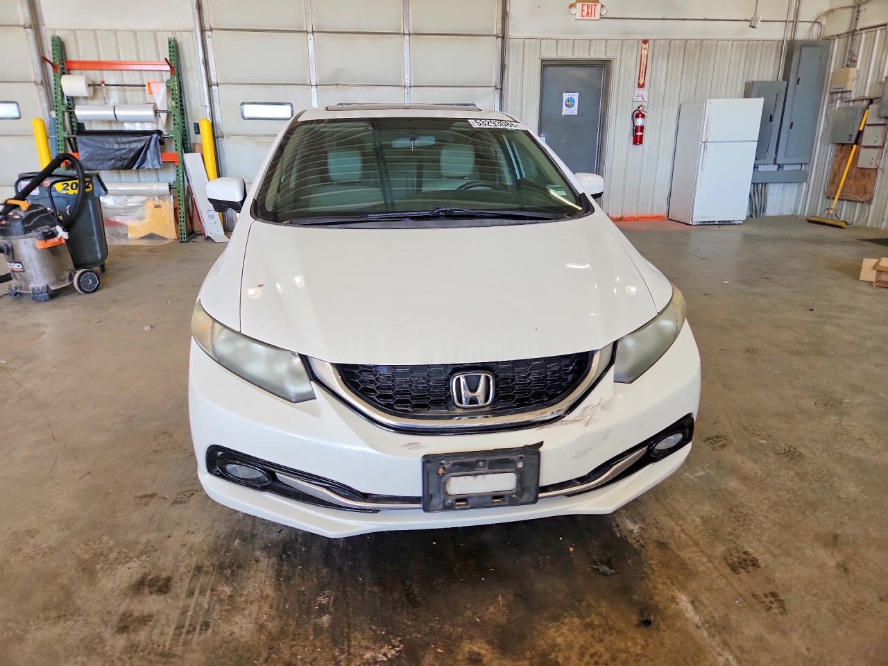 2014 Honda Civic Exl White vin: 19XFB2F90EE044939