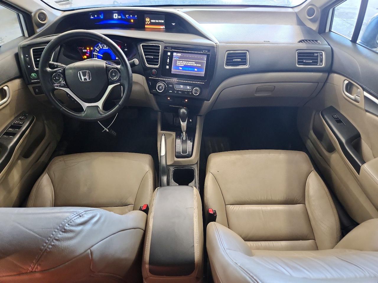 2014 Honda Civic Exl White vin: 19XFB2F90EE044939