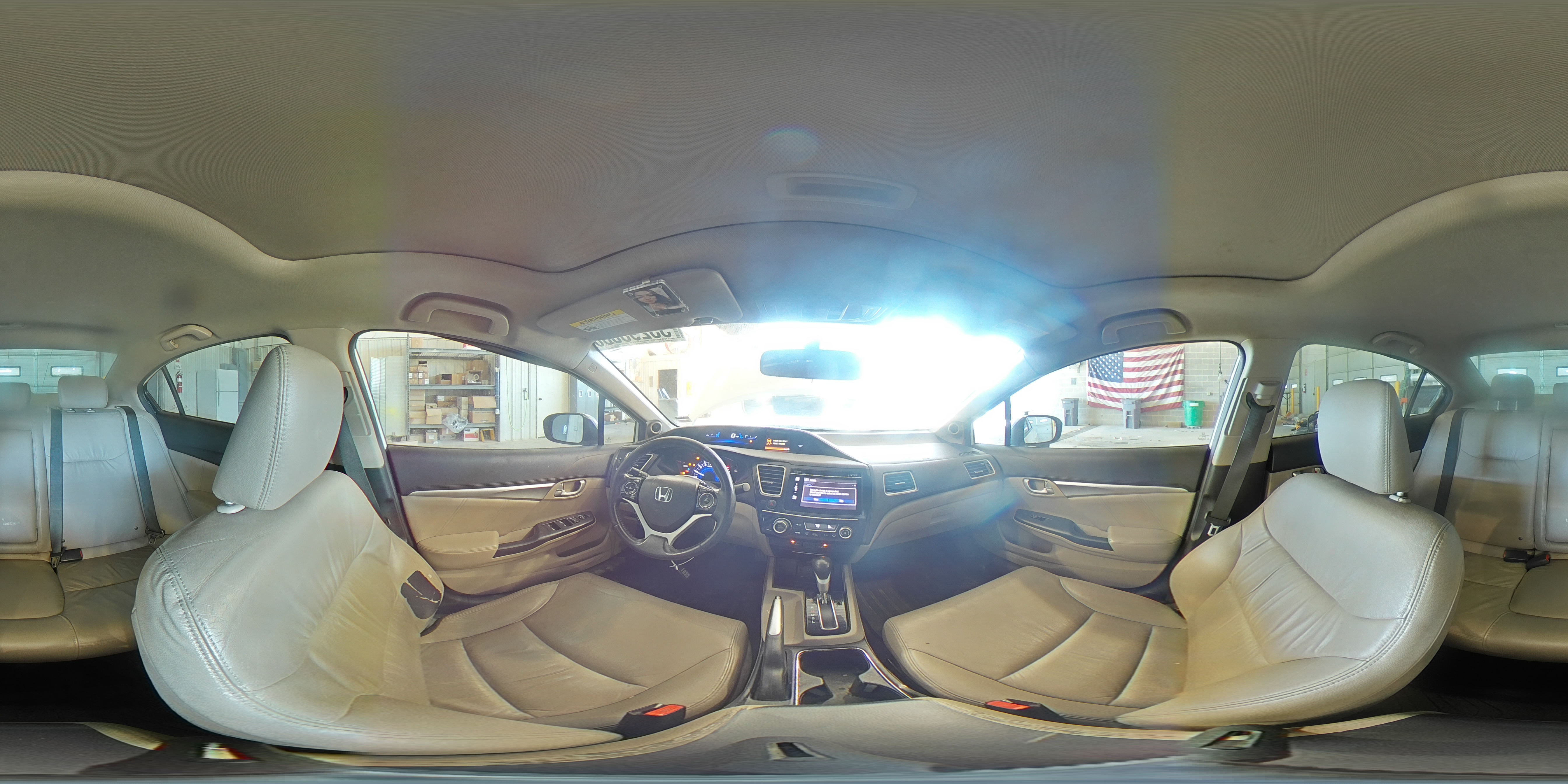 2014 Honda Civic Exl White vin: 19XFB2F90EE044939