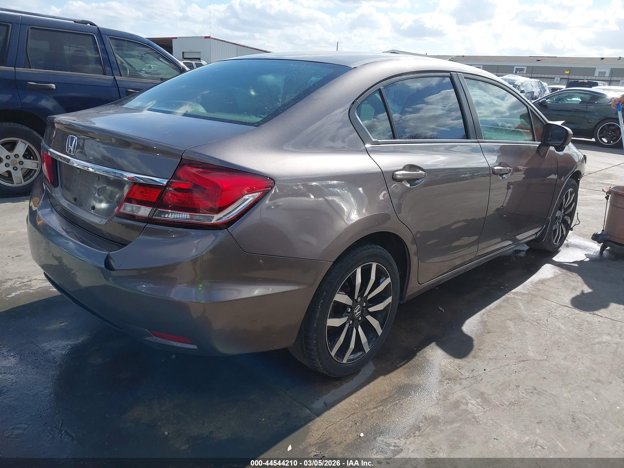 2014 Honda Civic Ex-l Коричневый vin: 19XFB2F90EE082963