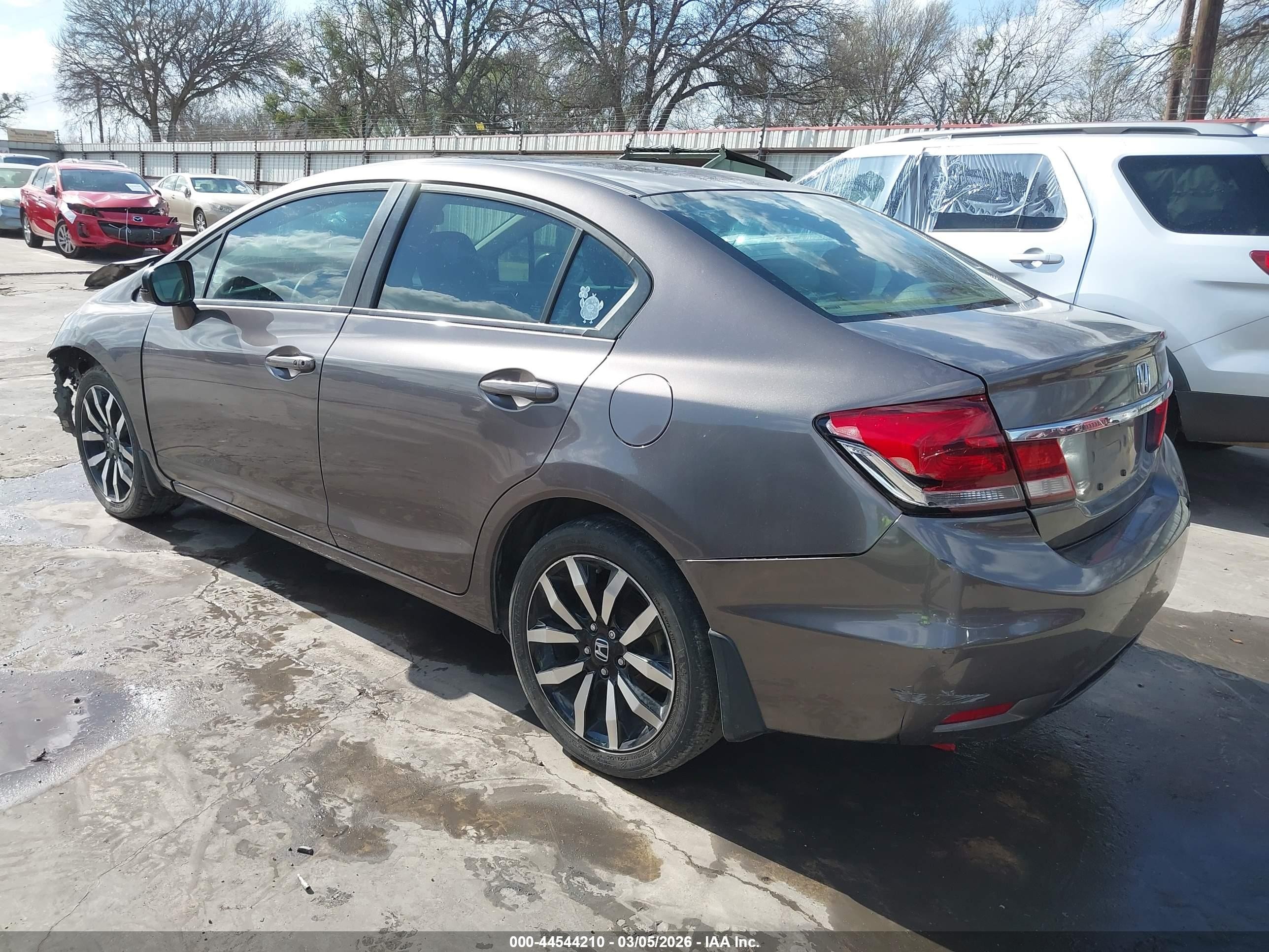 2014 Honda Civic Ex-l Коричневый vin: 19XFB2F90EE082963