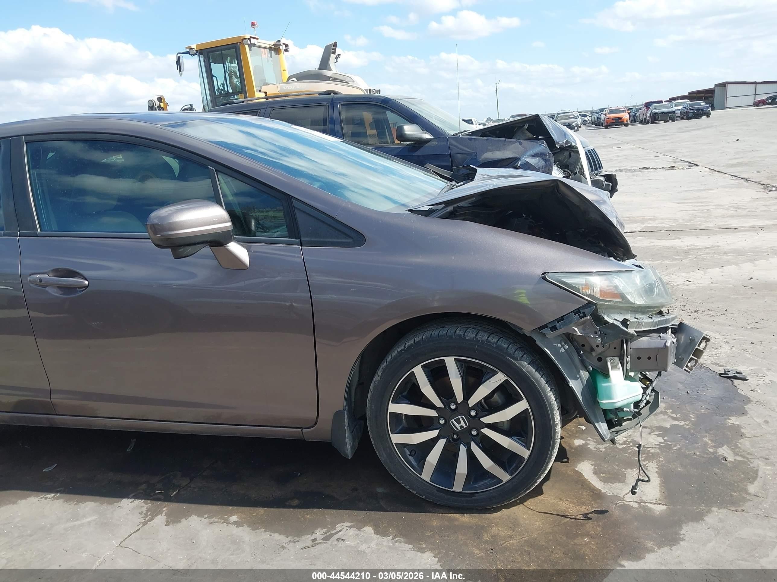 2014 Honda Civic Ex-l Коричневый vin: 19XFB2F90EE082963
