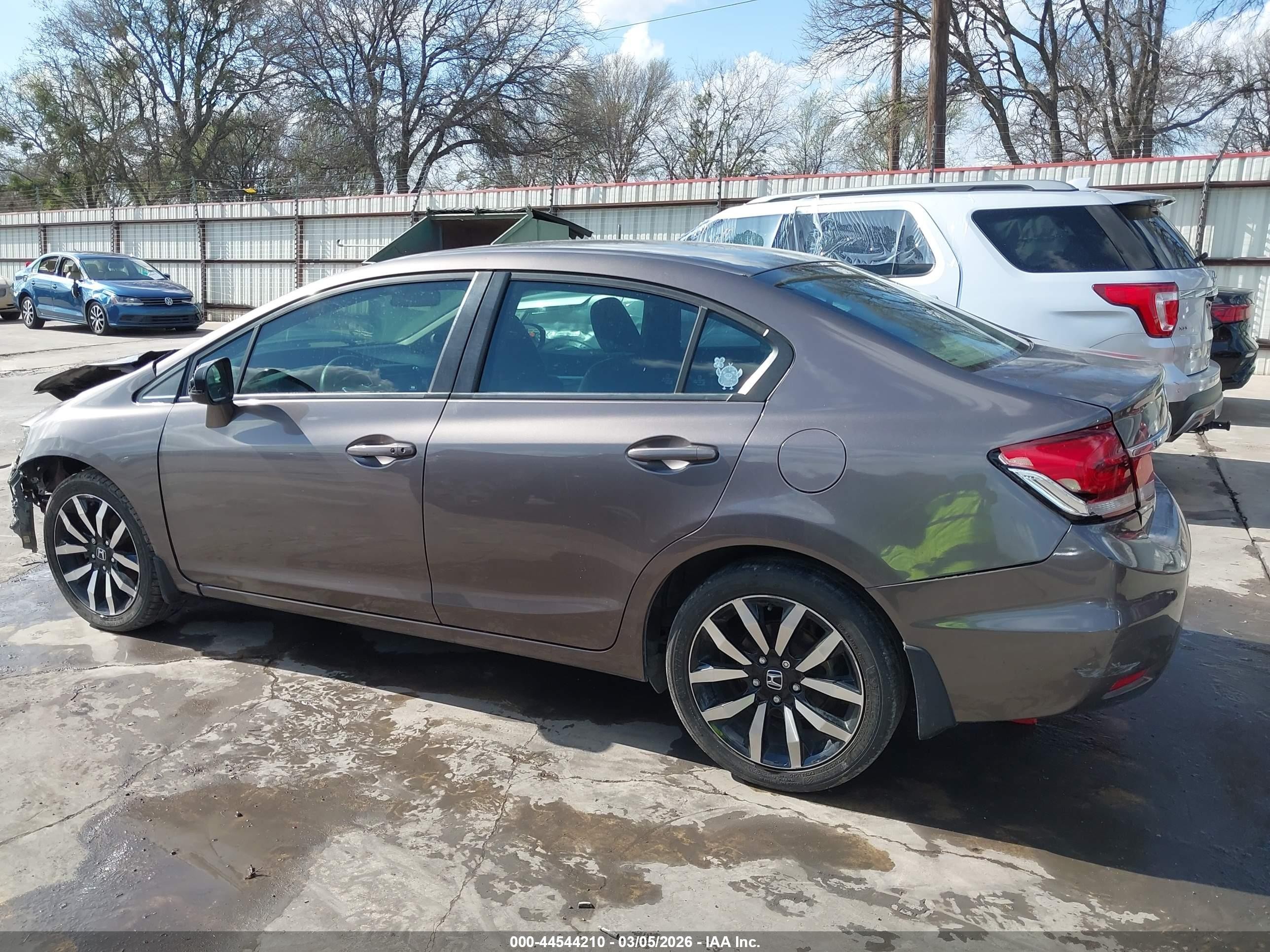 2014 Honda Civic Ex-l Коричневый vin: 19XFB2F90EE082963
