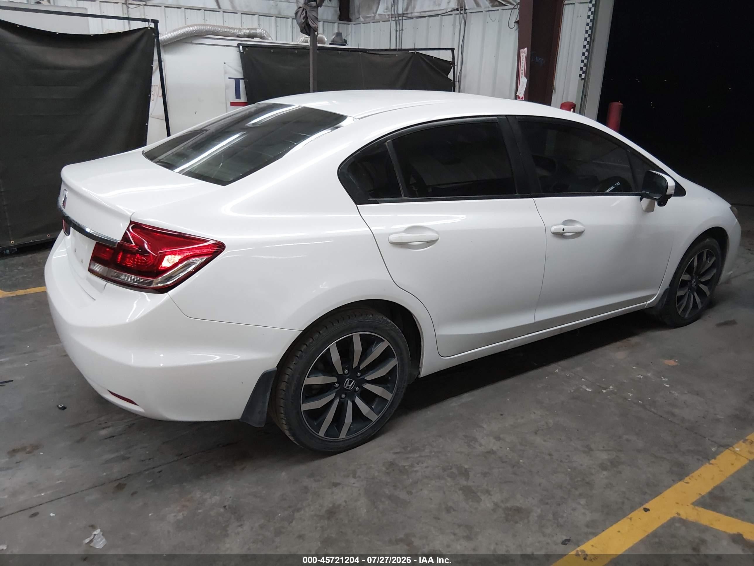 2014 Honda Civic Ex-l White vin: 19XFB2F90EE228231