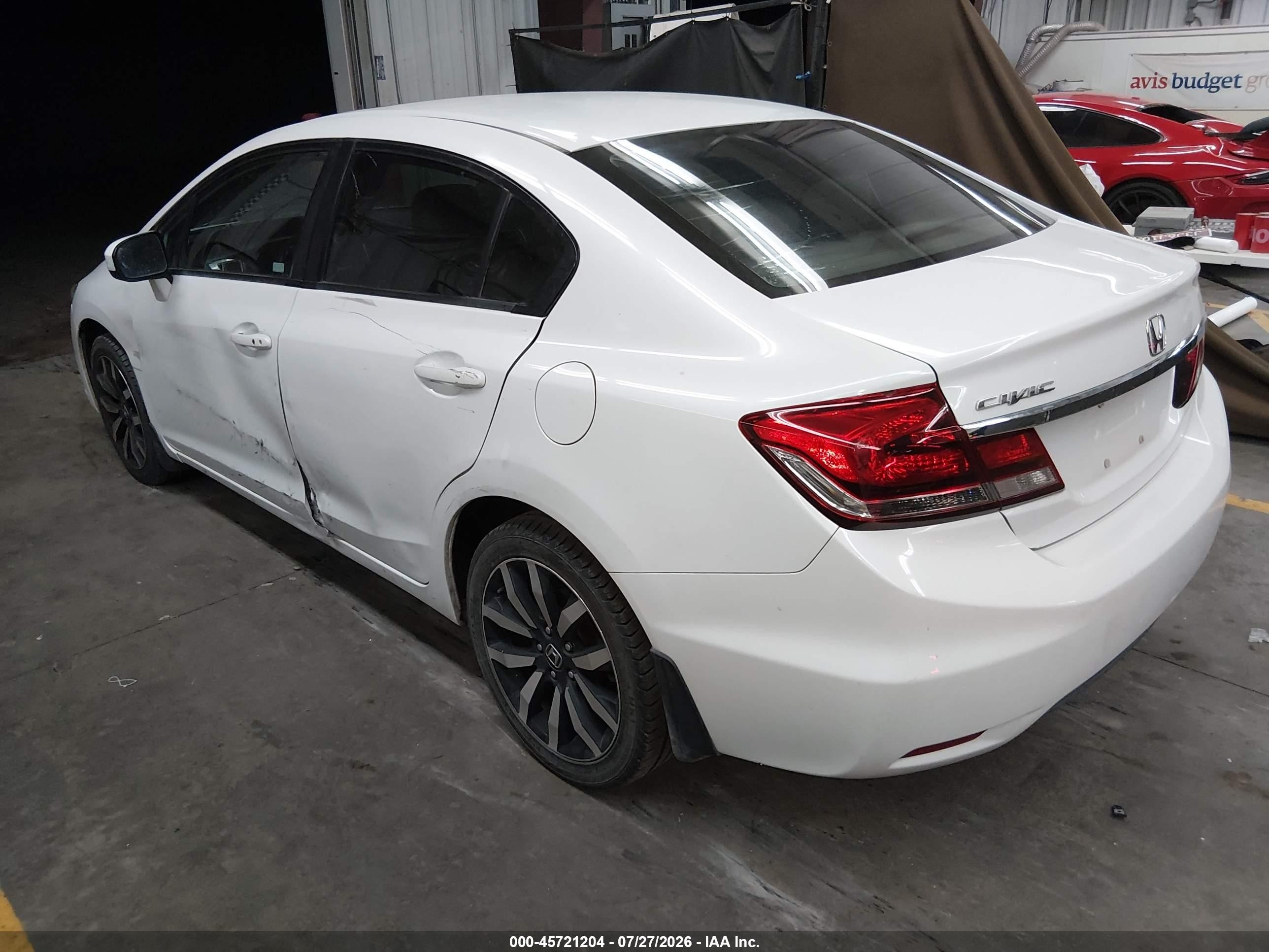 2014 Honda Civic Ex-l White vin: 19XFB2F90EE228231