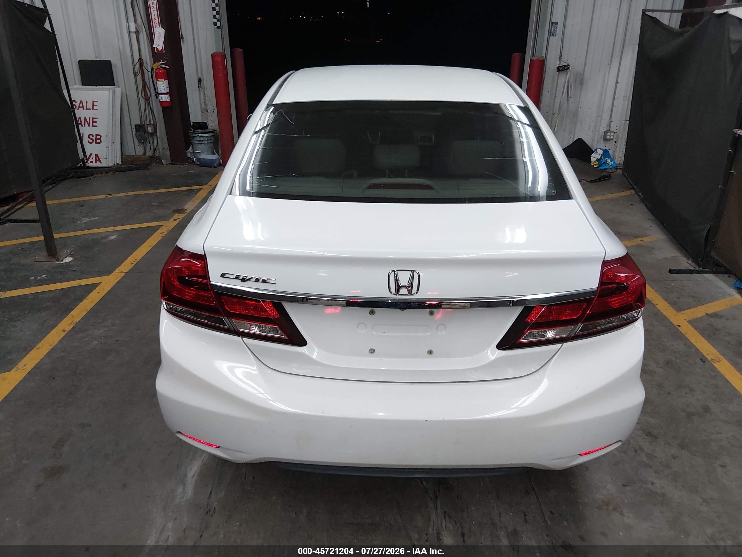 2014 Honda Civic Ex-l White vin: 19XFB2F90EE228231
