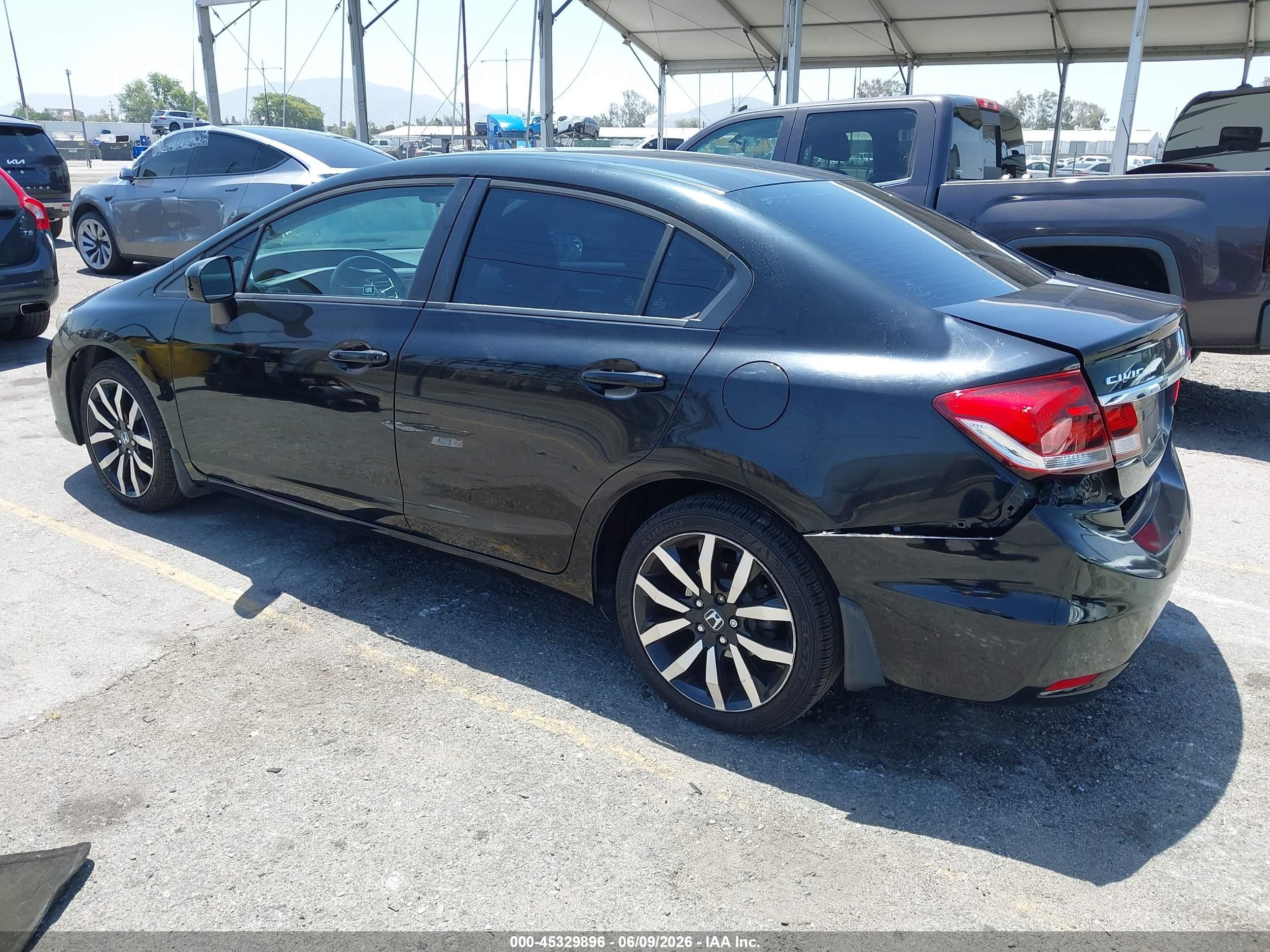 2014 Honda Civic Ex-l Black vin: 19XFB2F90EE247670