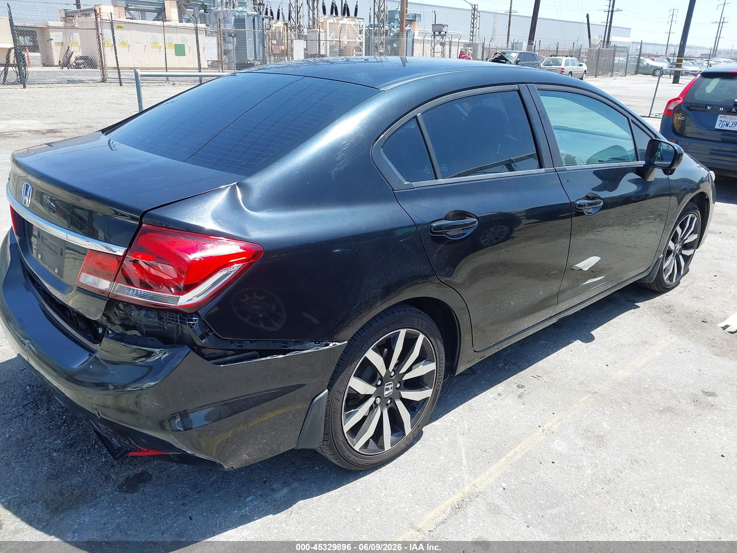 2014 Honda Civic Ex-l Black vin: 19XFB2F90EE247670