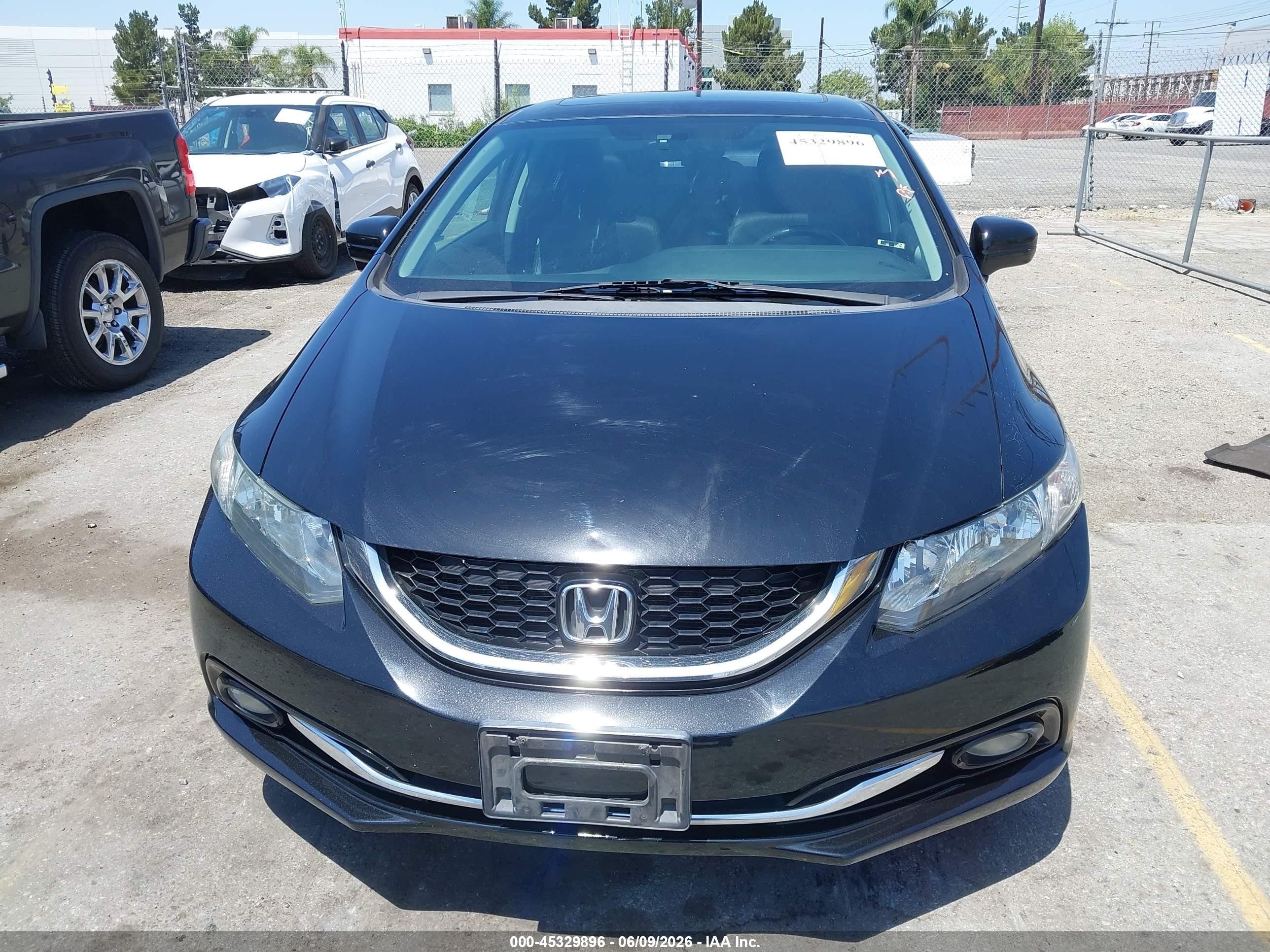 2014 Honda Civic Ex-l Black vin: 19XFB2F90EE247670