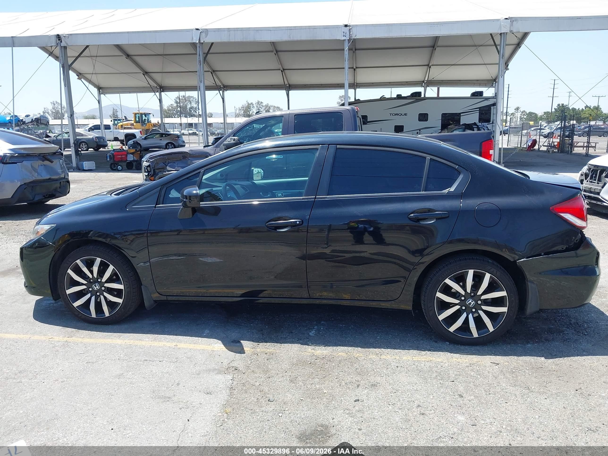 2014 Honda Civic Ex-l Black vin: 19XFB2F90EE247670