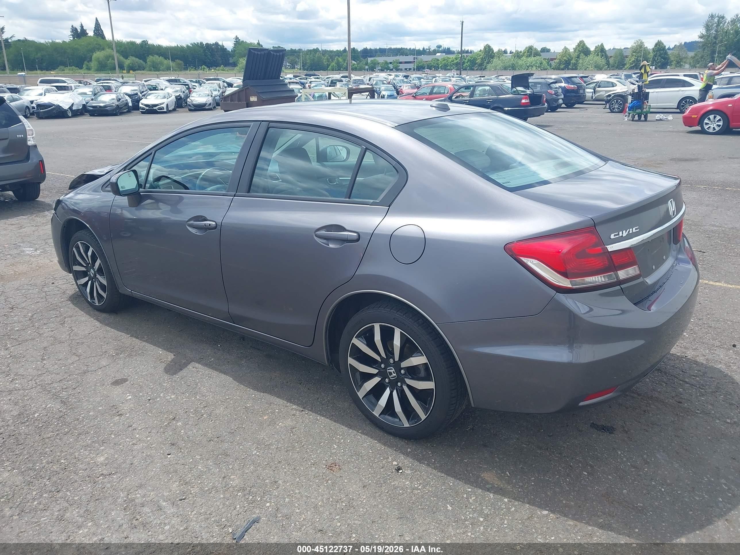 2014 Honda Civic Ex-l Серый vin: 19XFB2F90EE269765