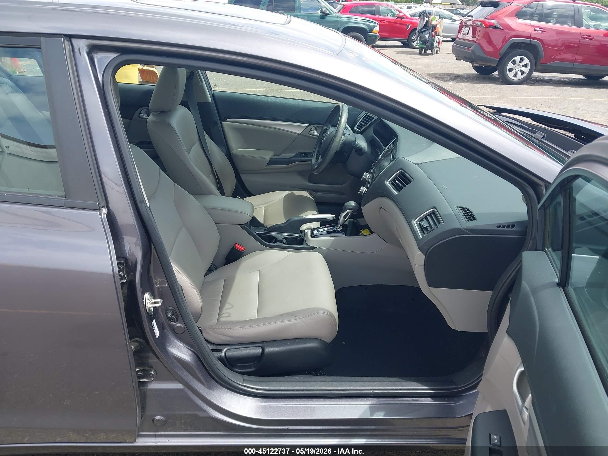2014 Honda Civic Ex-l Серый vin: 19XFB2F90EE269765