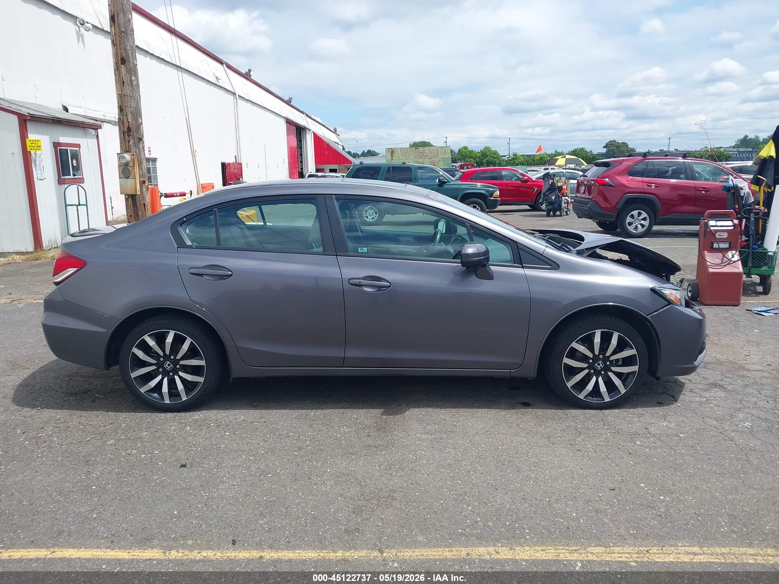 2014 Honda Civic Ex-l Серый vin: 19XFB2F90EE269765