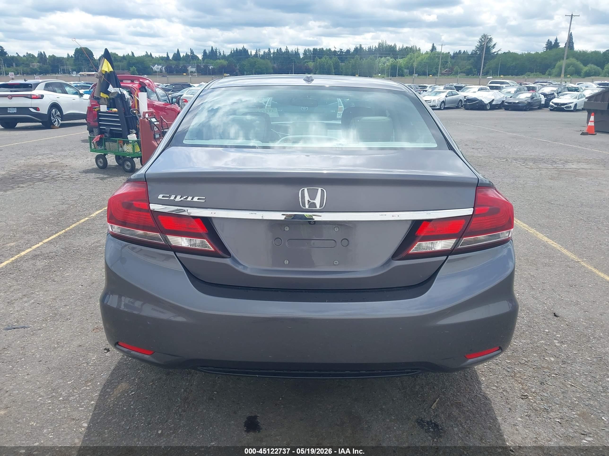 2014 Honda Civic Ex-l Серый vin: 19XFB2F90EE269765