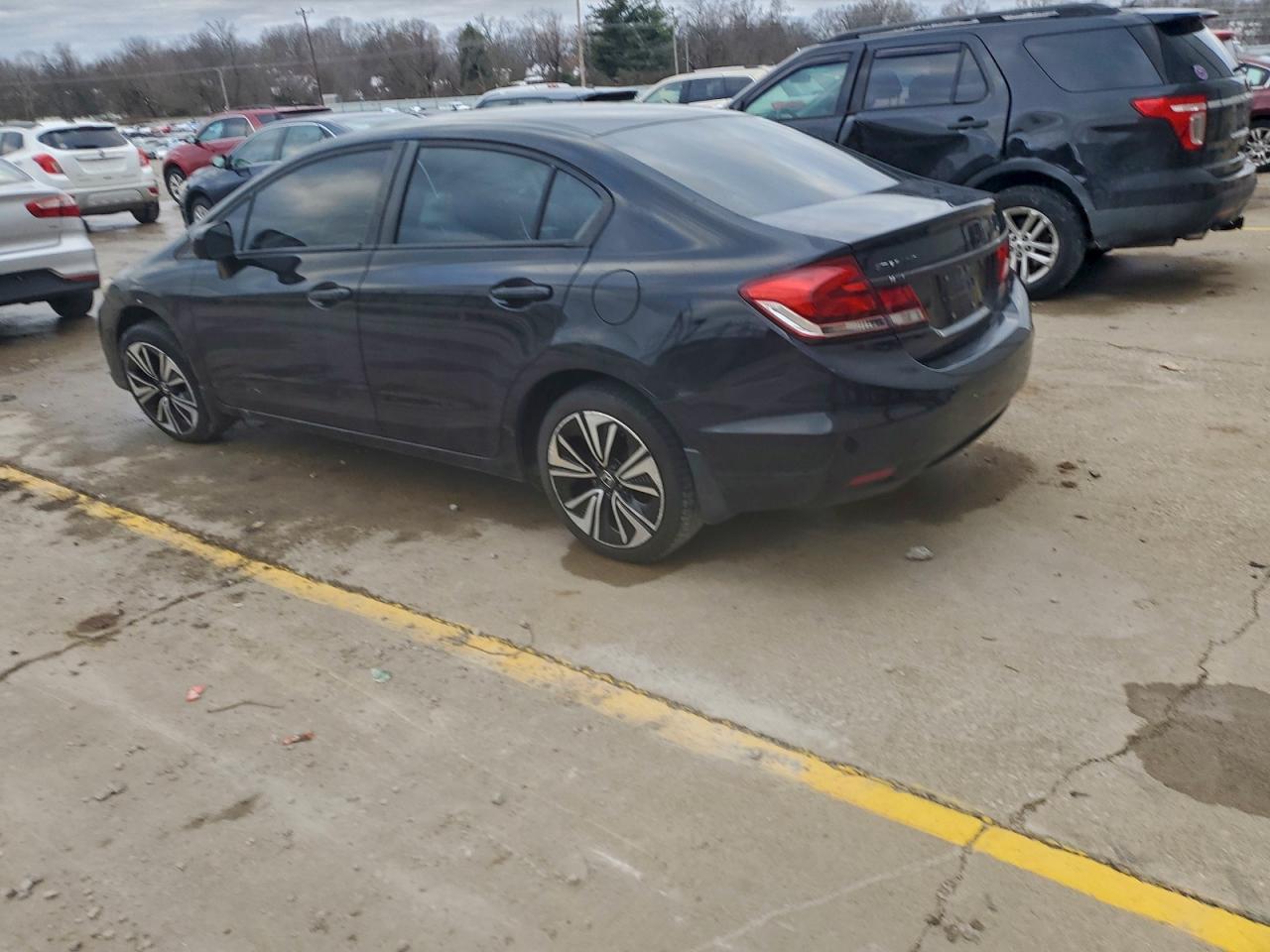 2015 Honda Civic Exl Black vin: 19XFB2F90FE003907