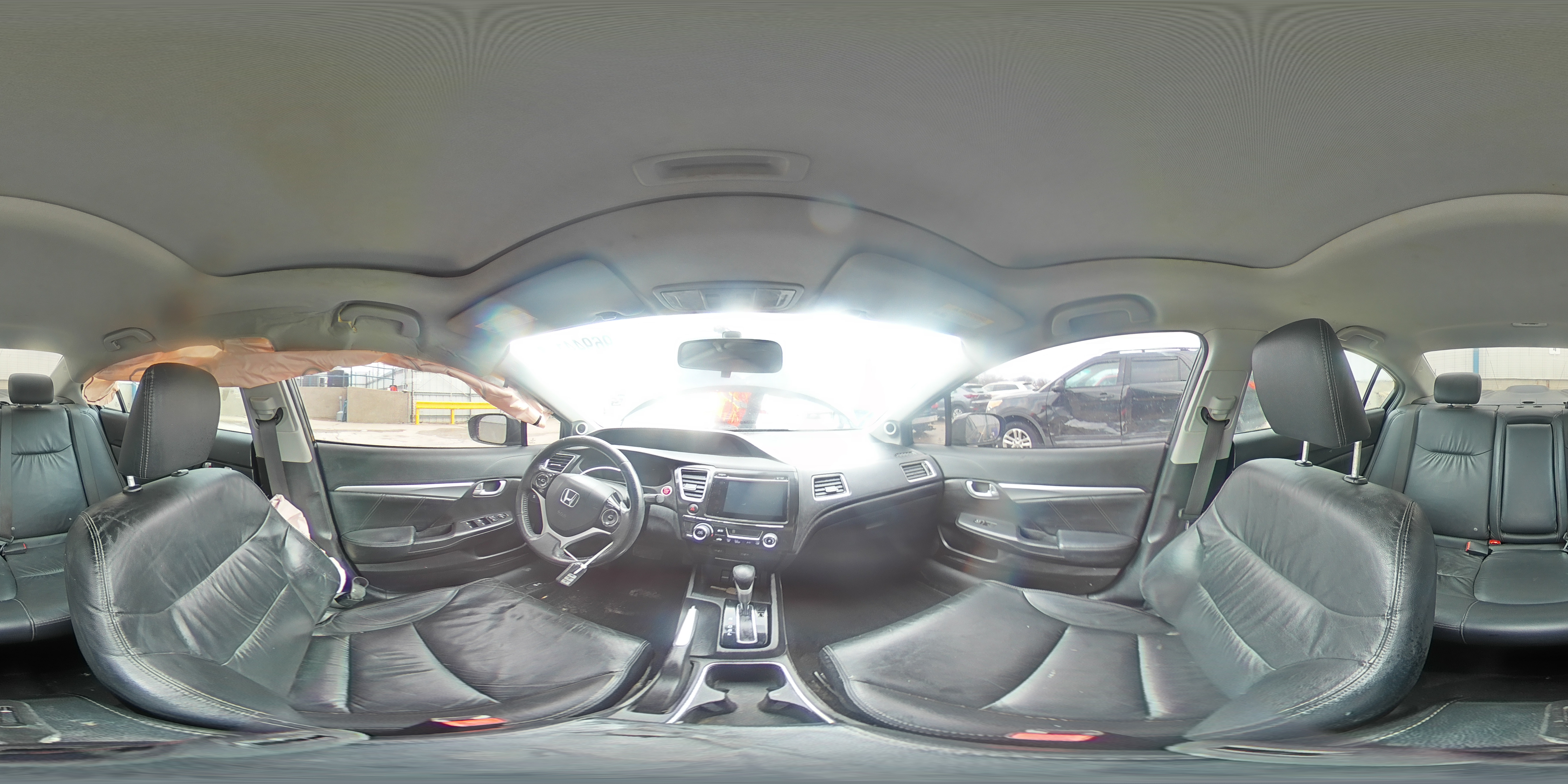 2015 Honda Civic Exl Black vin: 19XFB2F90FE003907