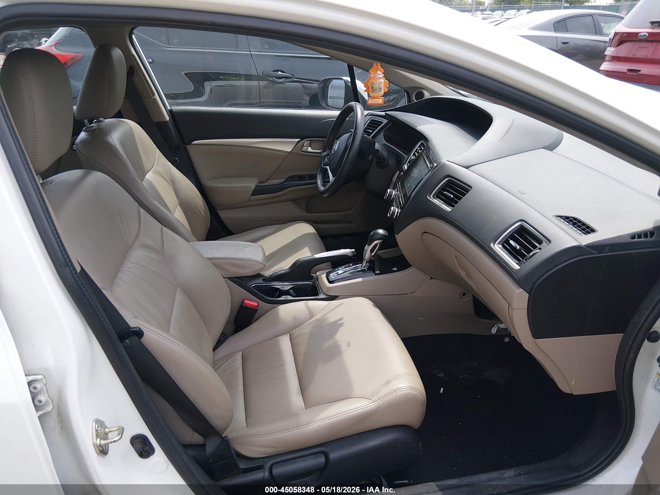 2015 Honda Civic Ex-l Белый vin: 19XFB2F90FE019833