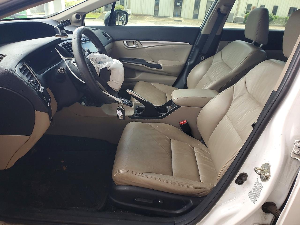 2015 Honda Civic Exl White vin: 19XFB2F90FE021601