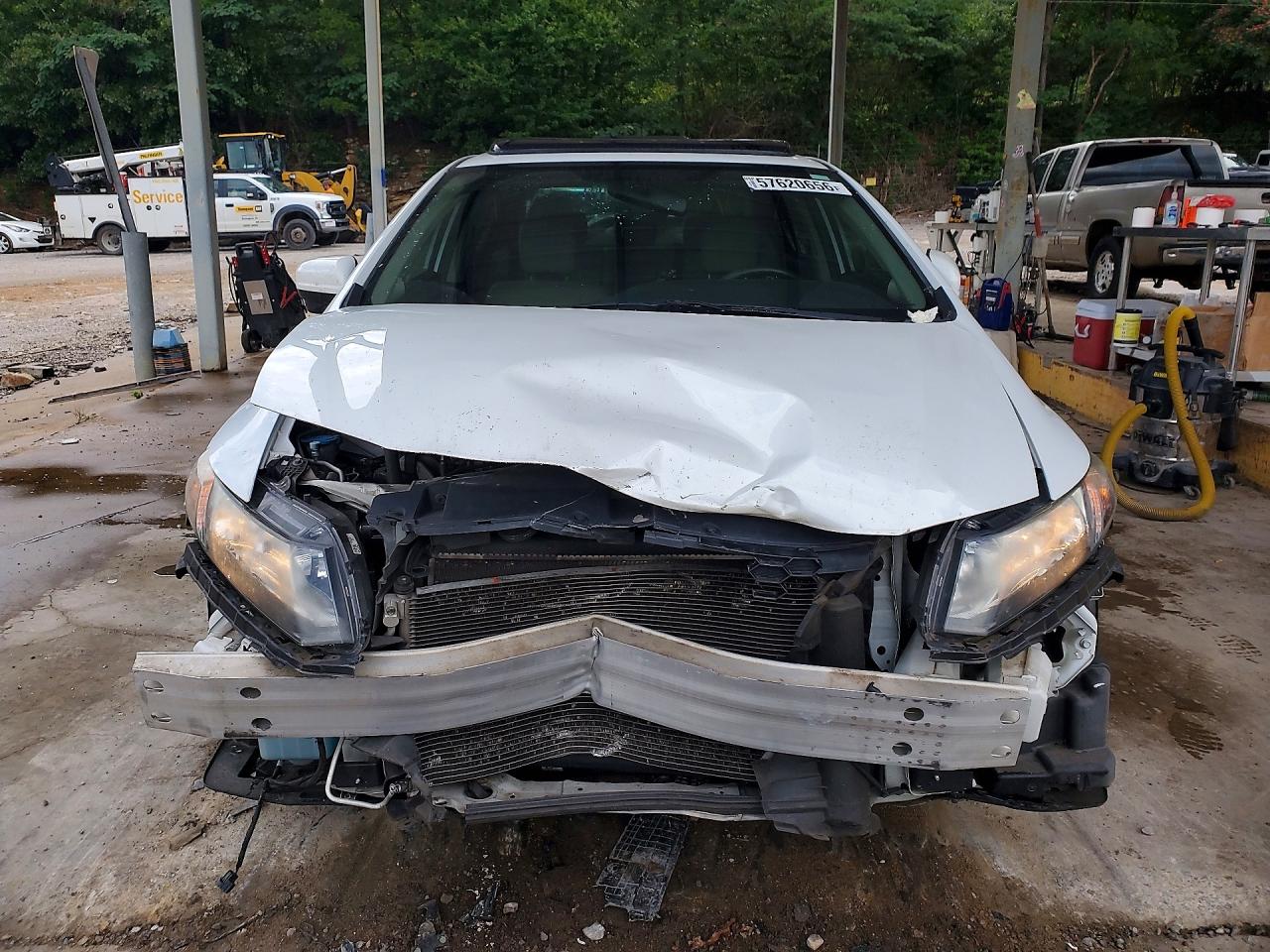 2015 Honda Civic Exl White vin: 19XFB2F90FE021601