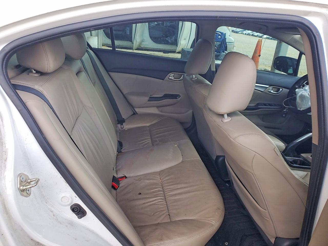 2015 Honda Civic Exl White vin: 19XFB2F90FE021601