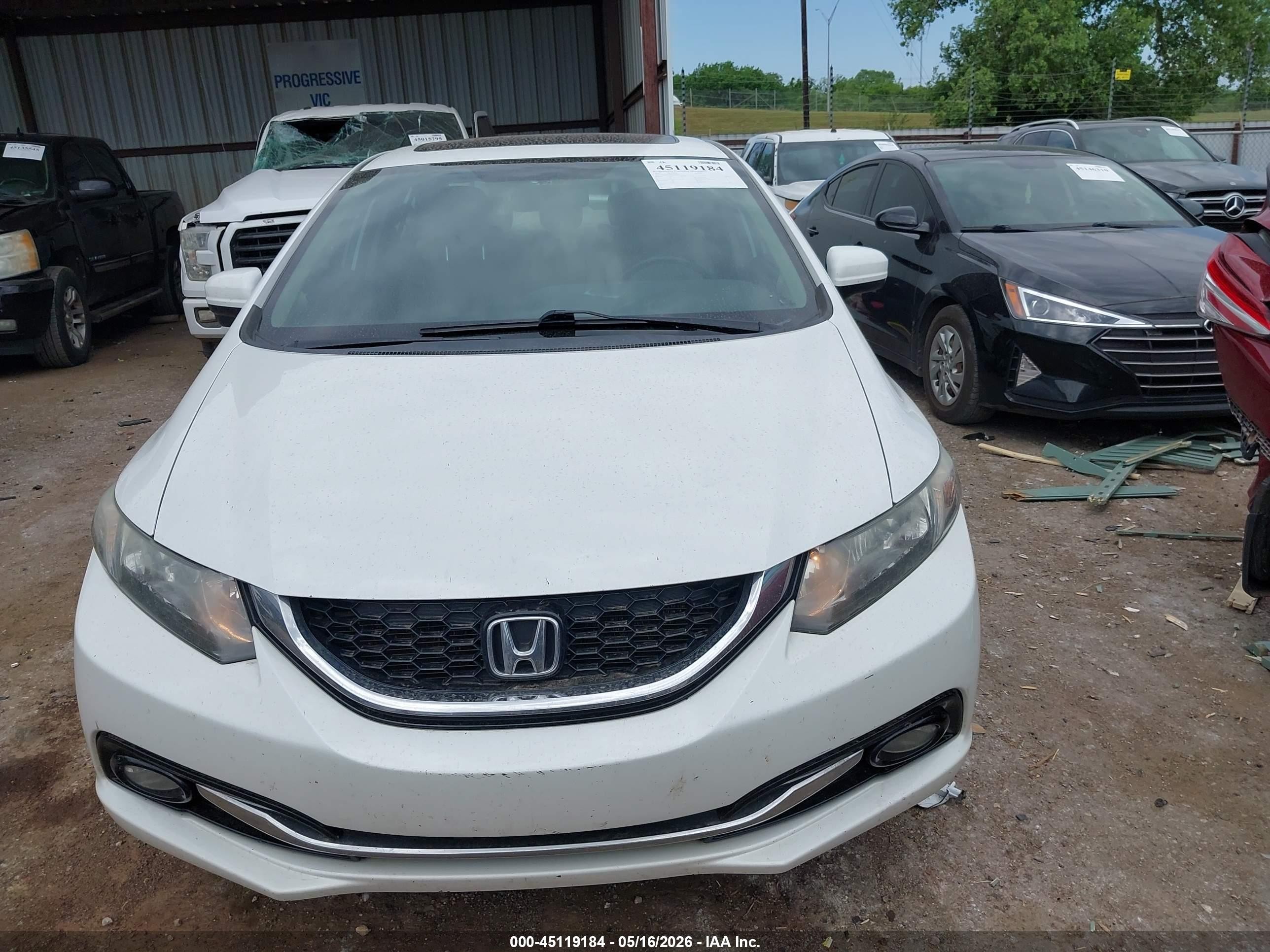 2015 Honda Civic Ex-l White vin: 19XFB2F90FE022554