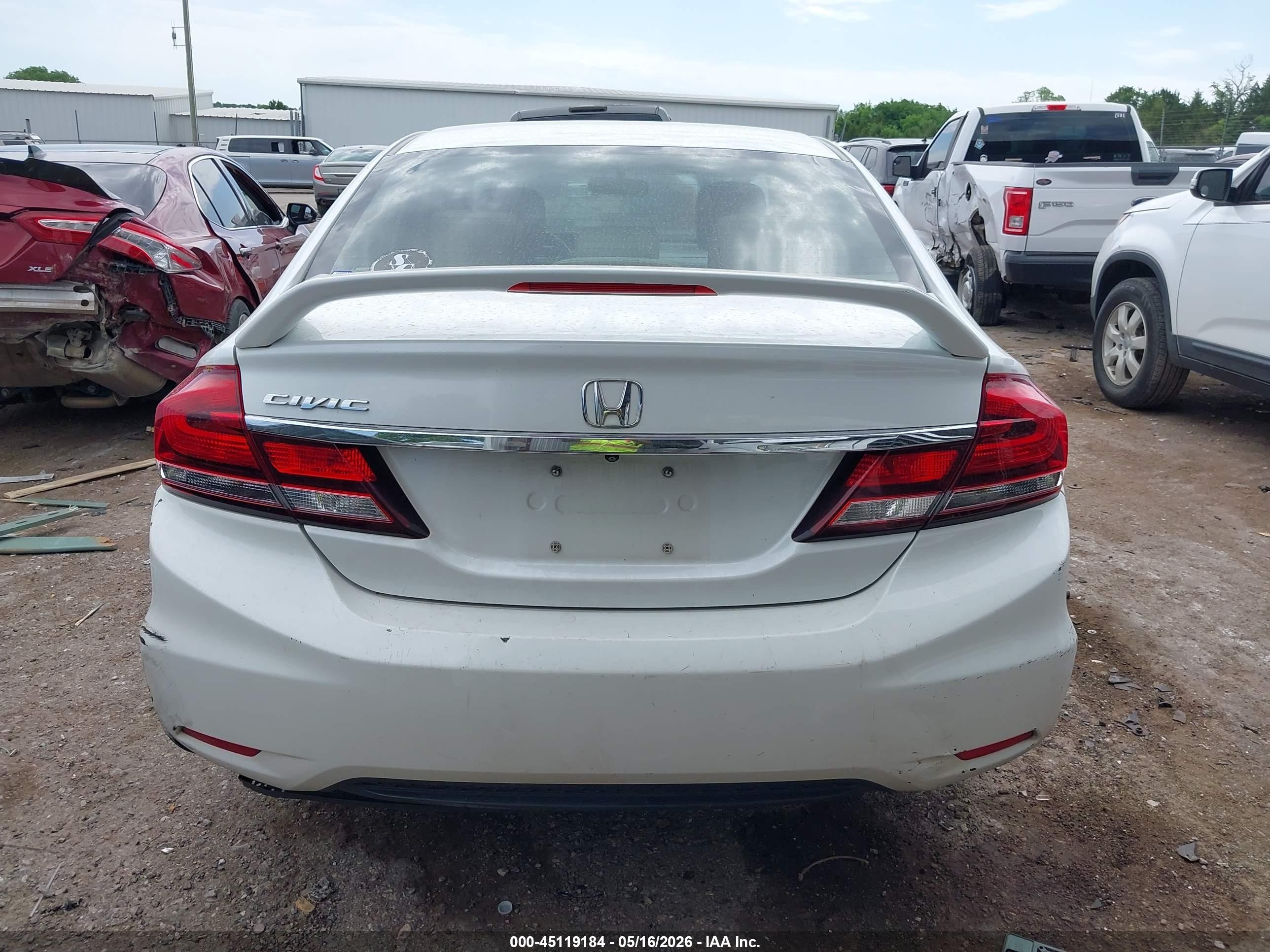2015 Honda Civic Ex-l White vin: 19XFB2F90FE022554