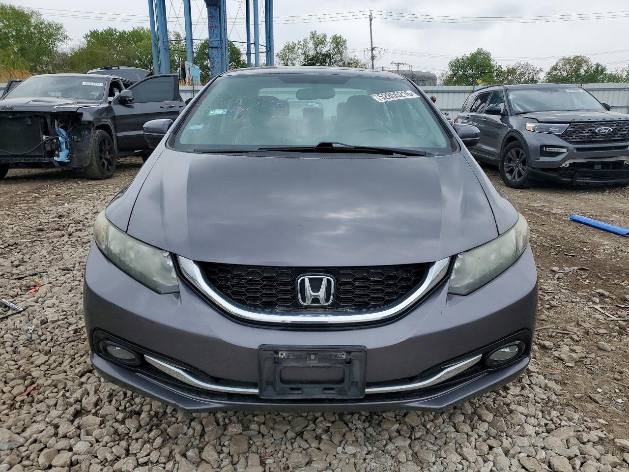 2015 Honda Civic Exl Gray vin: 19XFB2F90FE025180