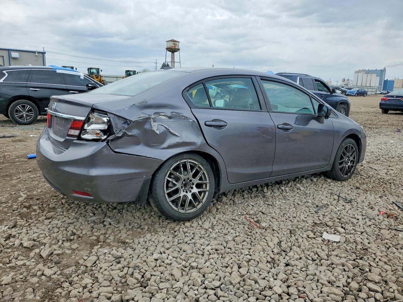 2015 Honda Civic Exl Gray vin: 19XFB2F90FE025180