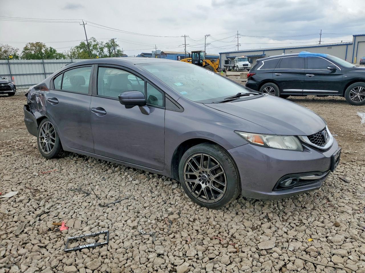 2015 Honda Civic Exl Gray vin: 19XFB2F90FE025180