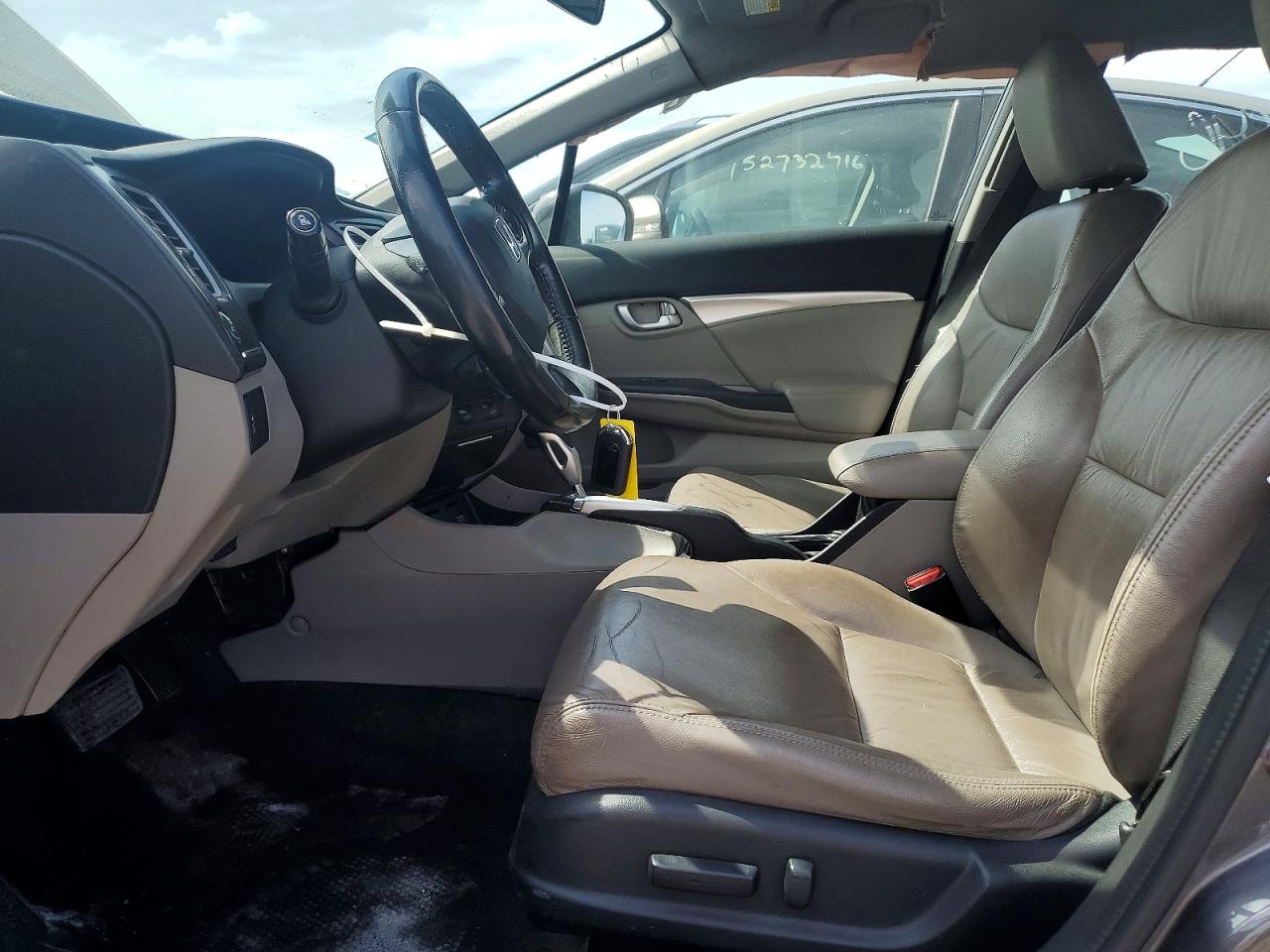 2015 Honda Civic Exl Gray vin: 19XFB2F90FE025180